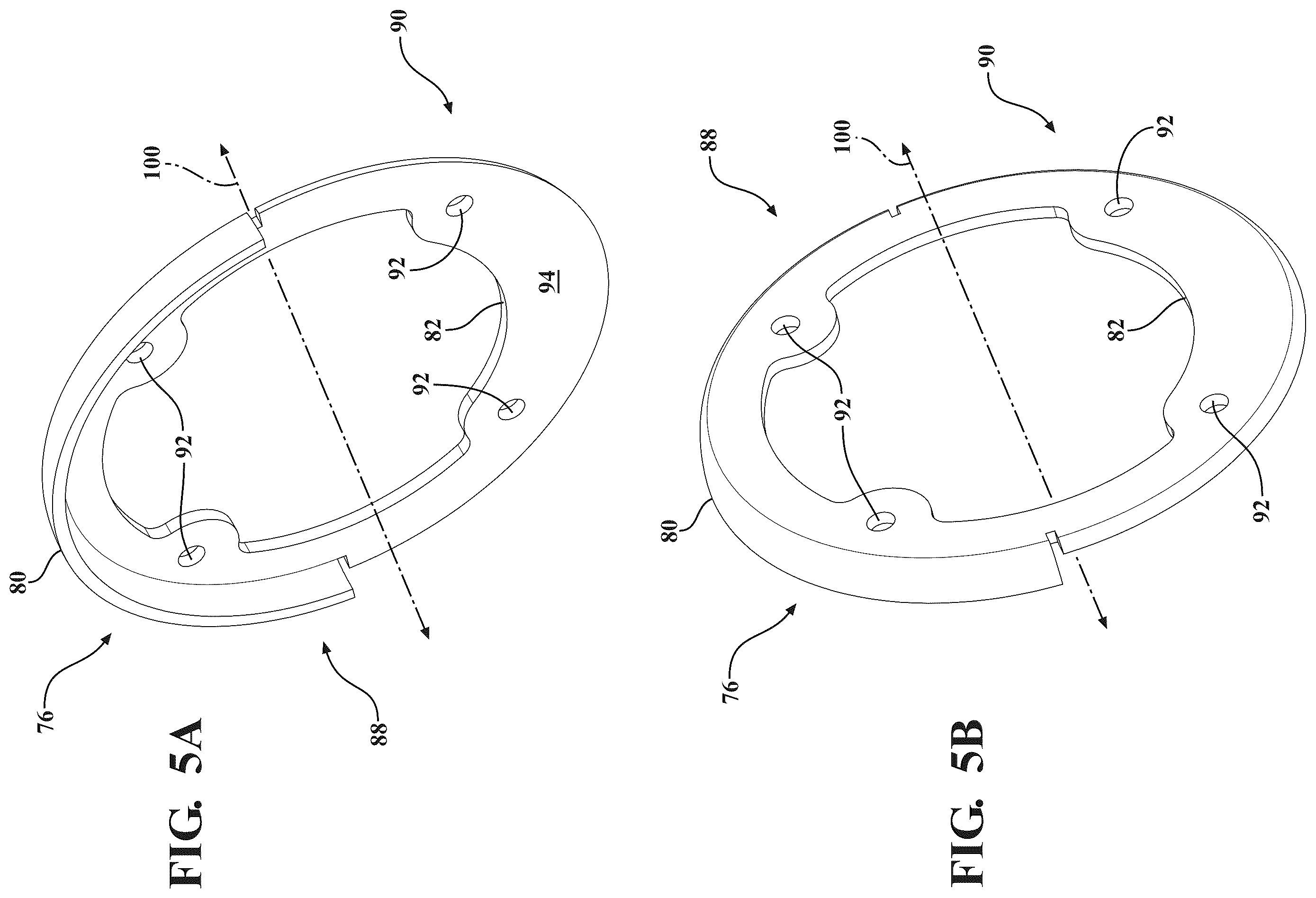 Patent US12592611 Figure 5 – Rotor endplate for permanent magnet motor, rotor assembly with endplates, motor with rotor endplates, and electric compressor with motor having endplates