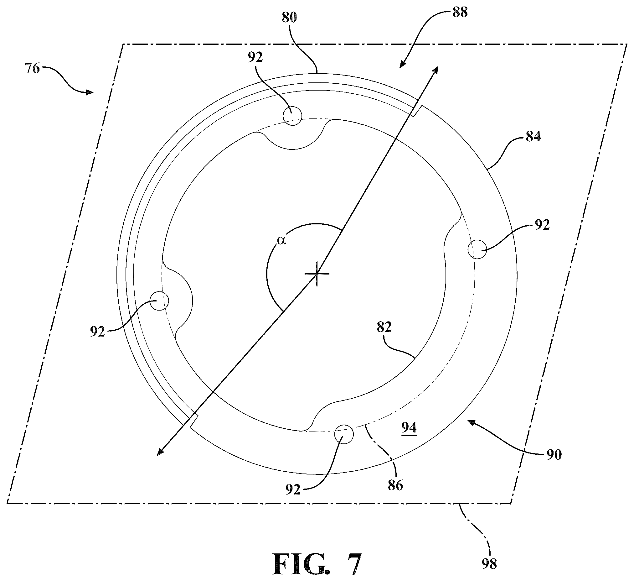 Patent US12592611 Figure 7 – Rotor endplate for permanent magnet motor, rotor assembly with endplates, motor with rotor endplates, and electric compressor with motor having endplates