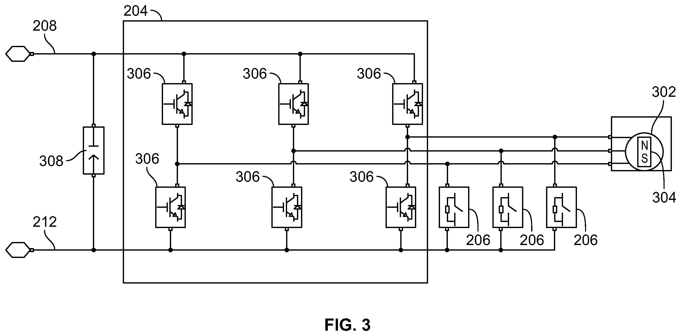 Patent US12592612 Figure 3 – System for damping unwanted motor movement