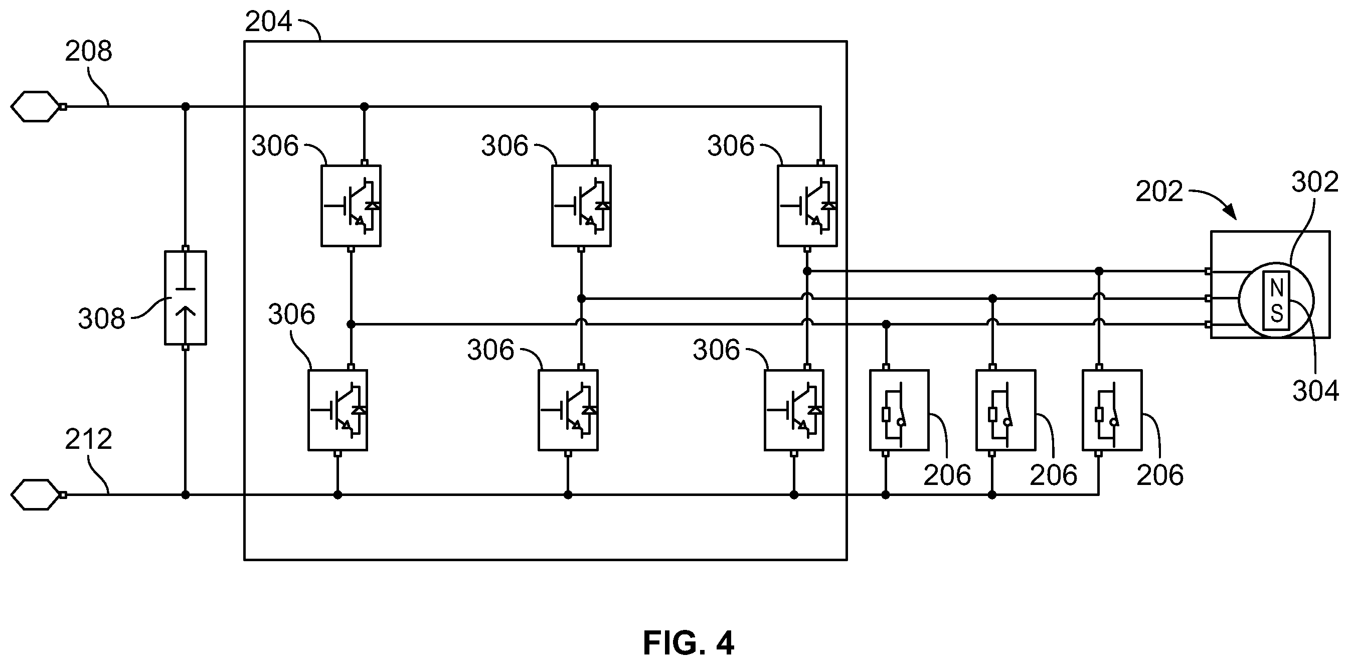 Patent US12592612 Figure 4 – System for damping unwanted motor movement
