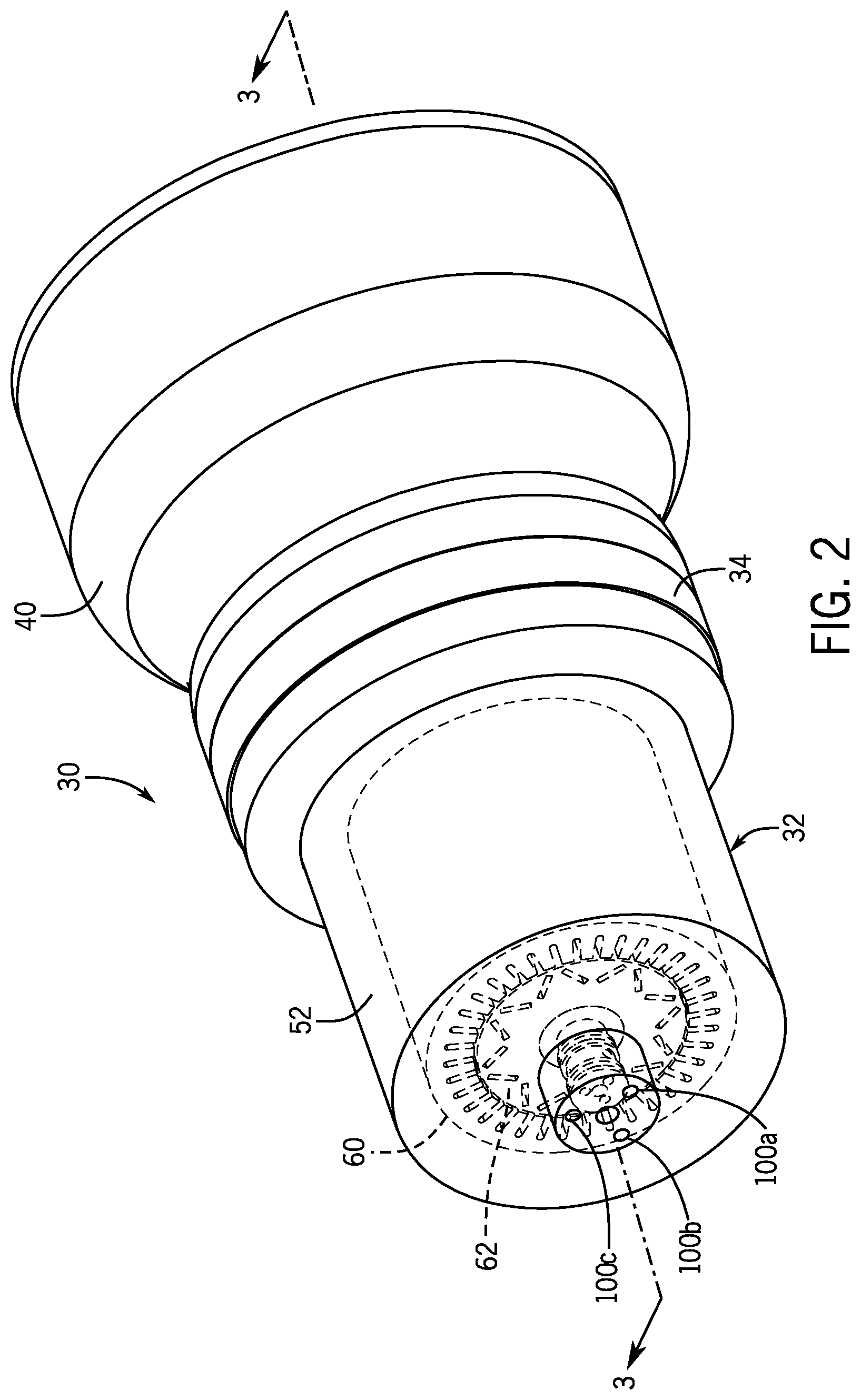Patent US12592613 Figure 2 – Closed-circuit rotor cooling arrangement and electric machine having same