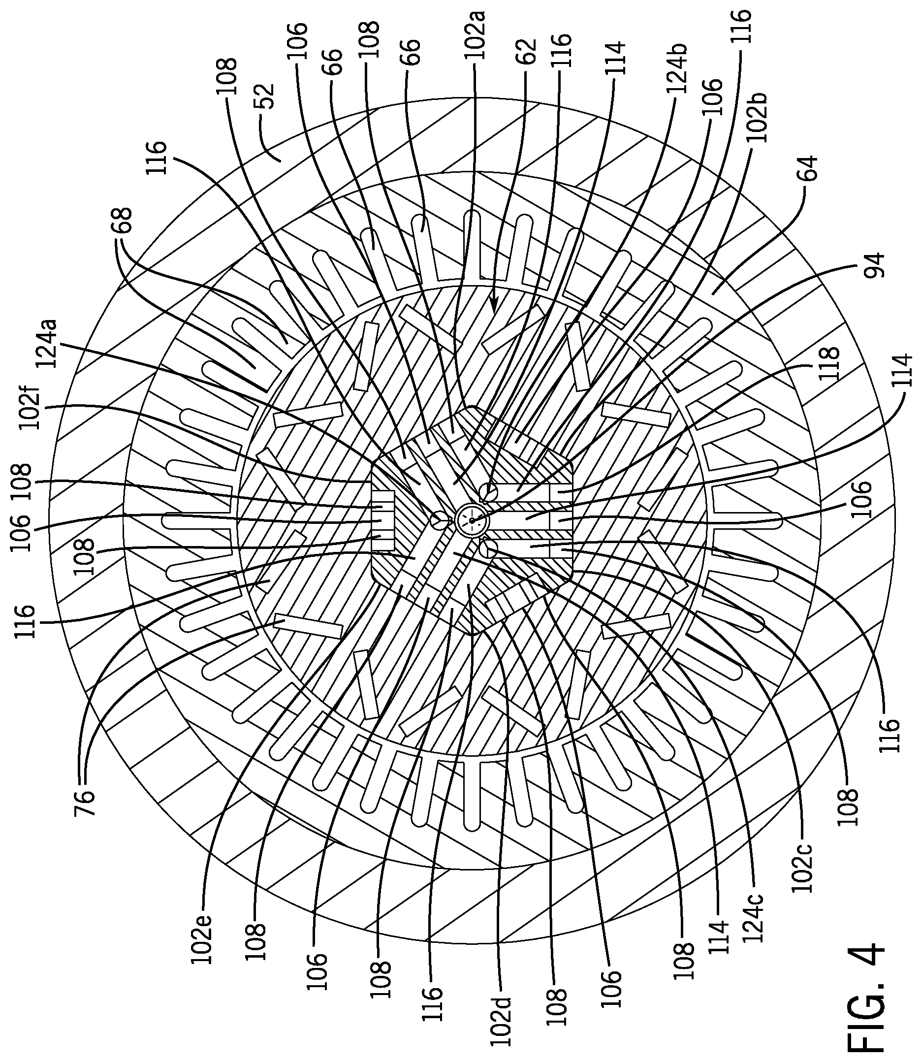 Patent US12592613 Figure 5 – Closed-circuit rotor cooling arrangement and electric machine having same