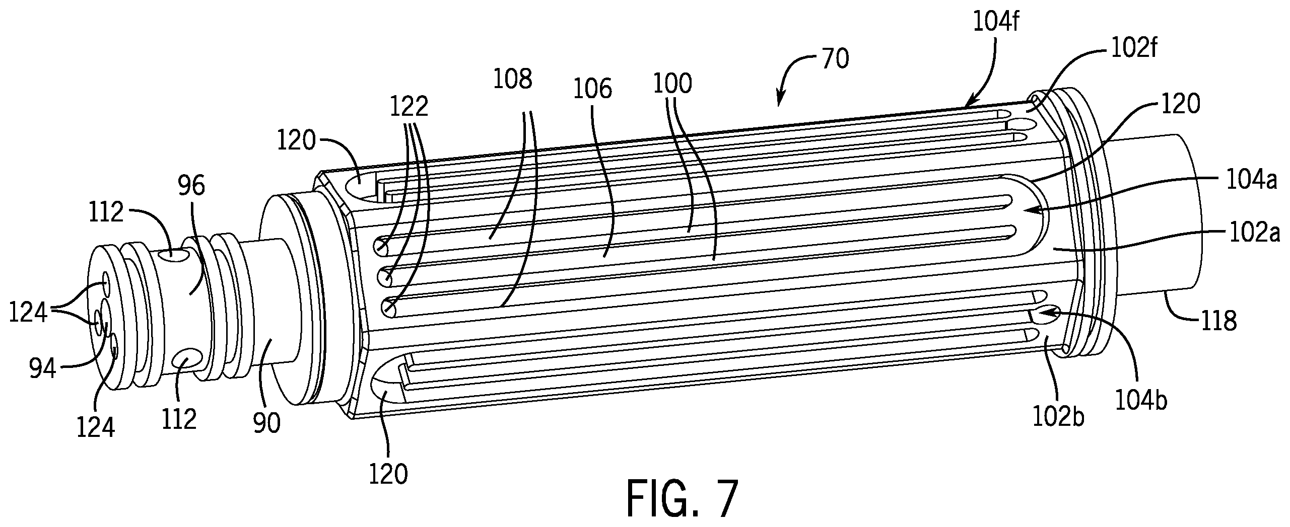 Patent US12592613 Figure 8 – Closed-circuit rotor cooling arrangement and electric machine having same