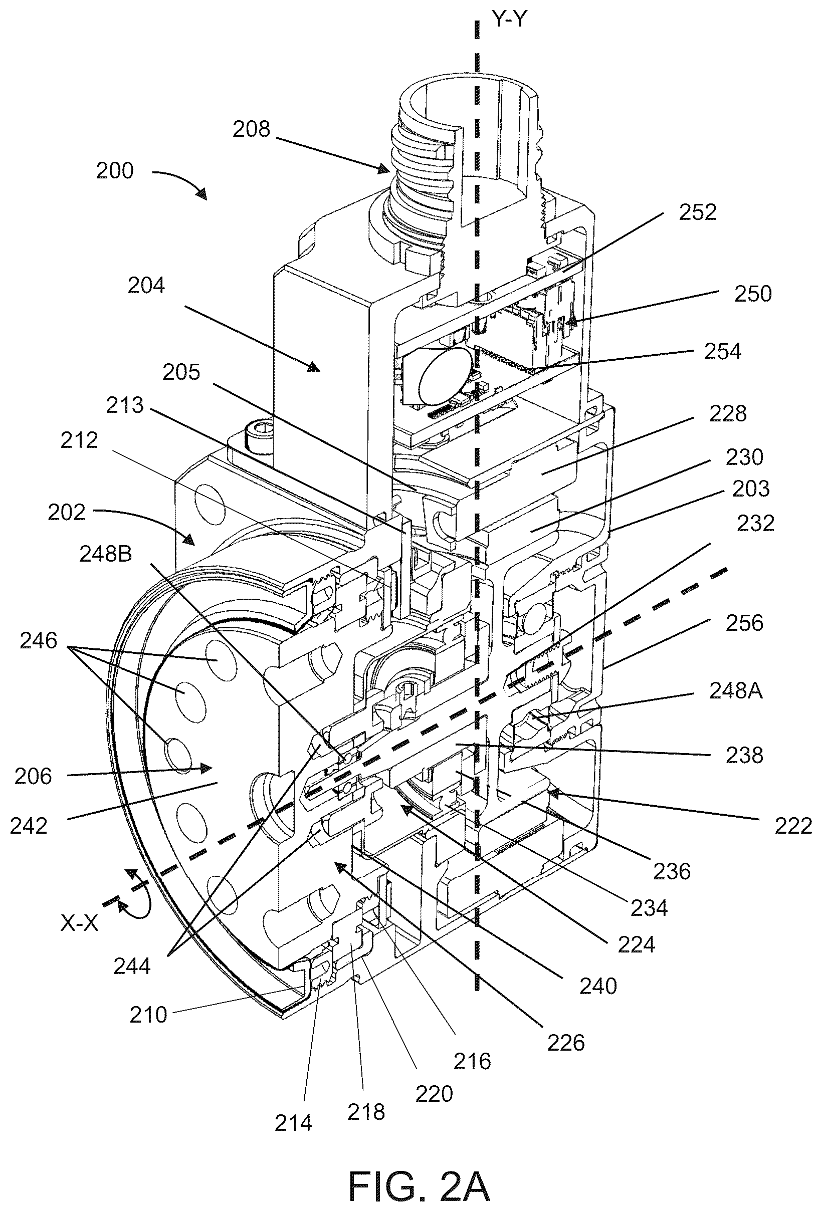 Patent US12592616 Figure 2 – Servo actuator with electromagnetic interference shielding