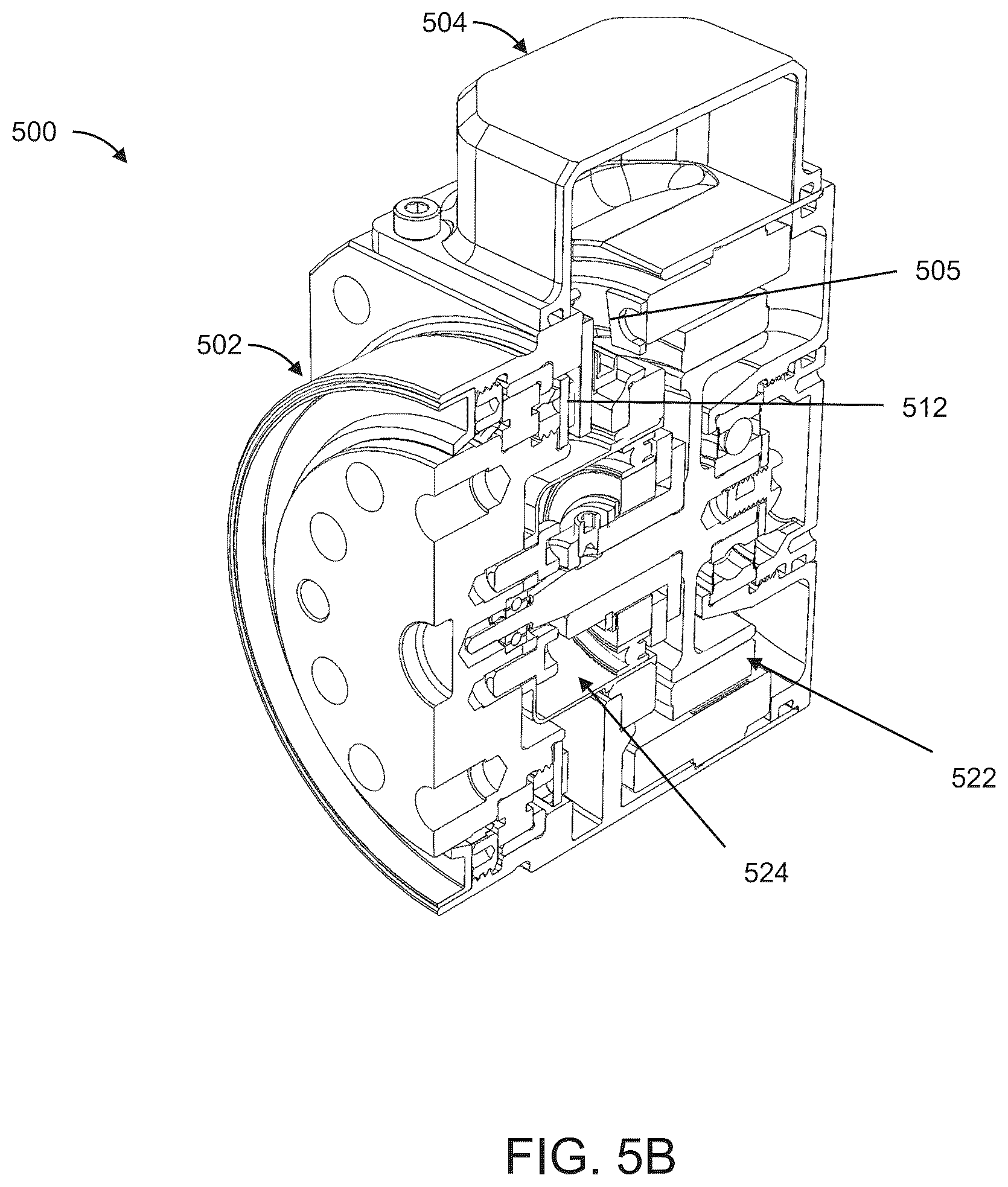 Patent US12592616 Figure 7 – Servo actuator with electromagnetic interference shielding