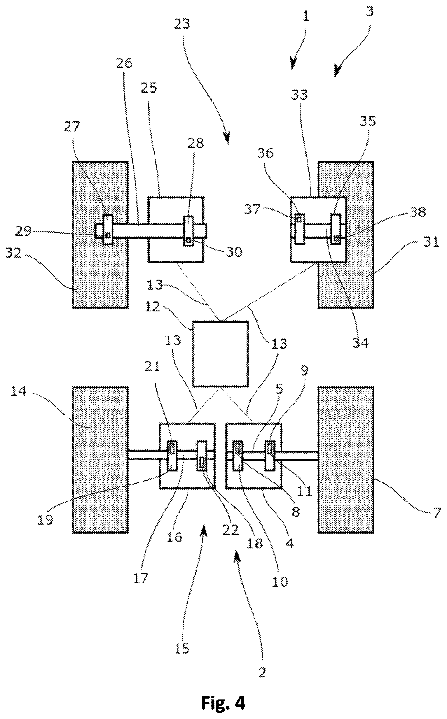 Patent US12592617 Figure 4 – Device for determining a torque in a drivetrain of an at least partially electrically operated motor vehicle