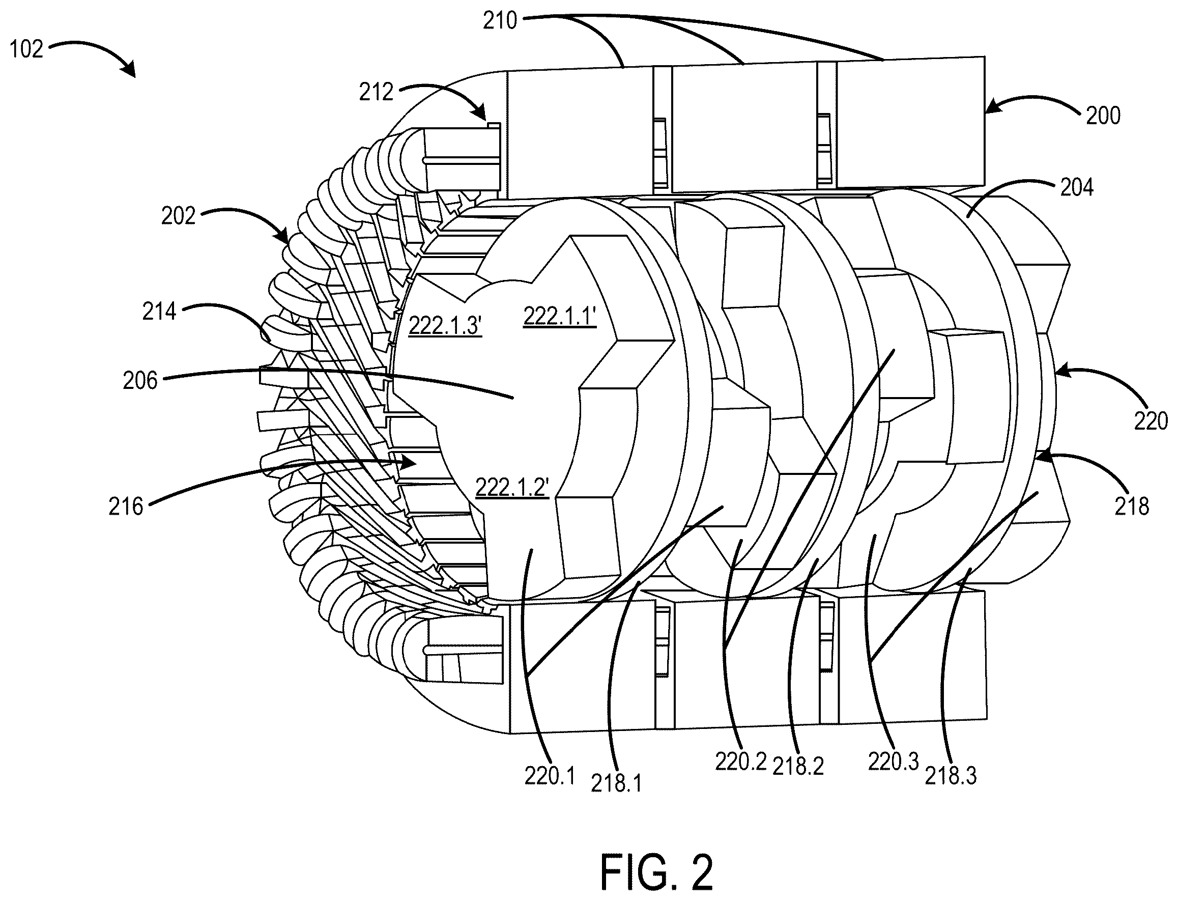 Patent US12592622 Figure 2 – Transverse flux asynchronous electric machine