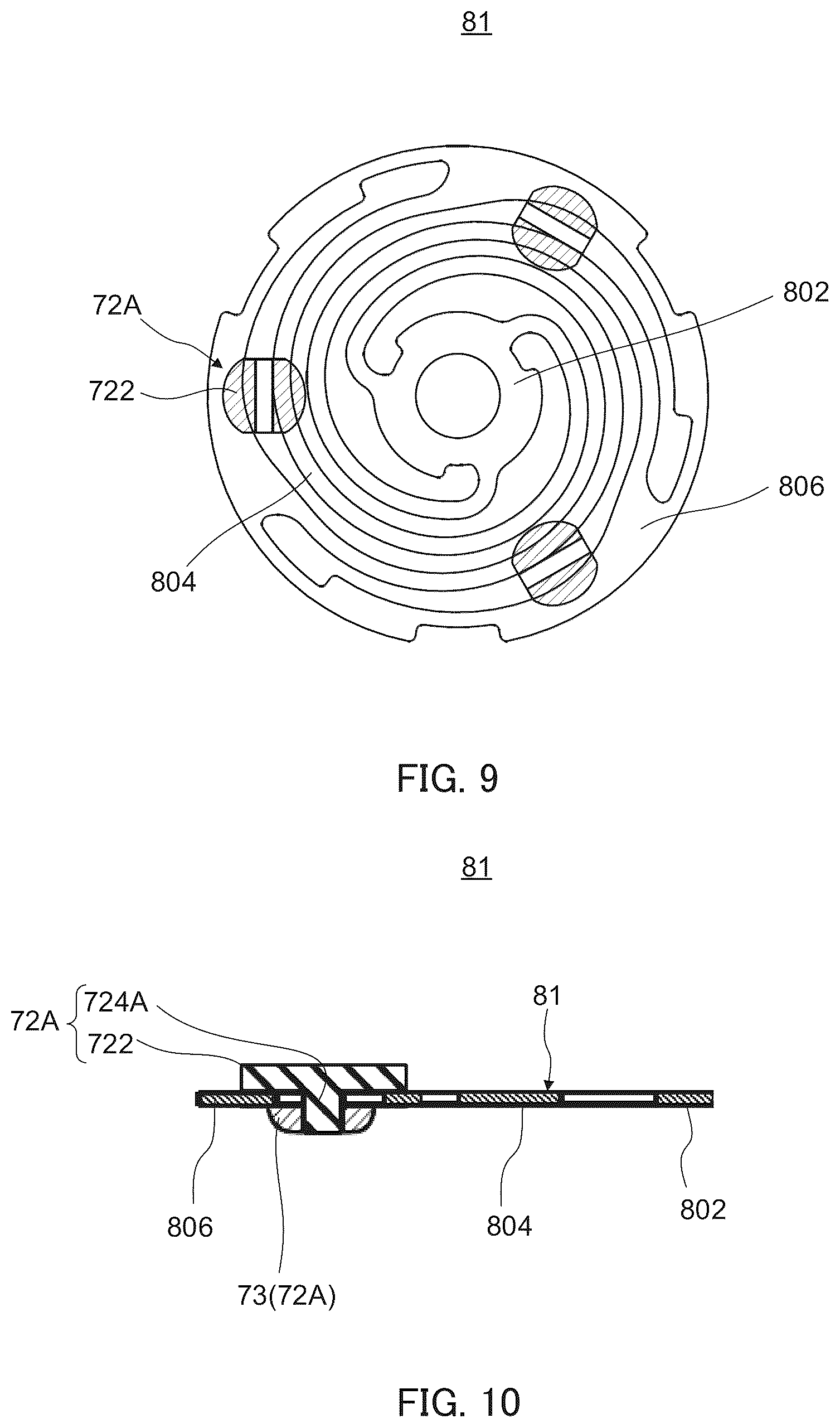 Patent US12592624 Figure 8 – Vibration actuator with movable body and fixing body having magnetic cylindrical body outside coil with length