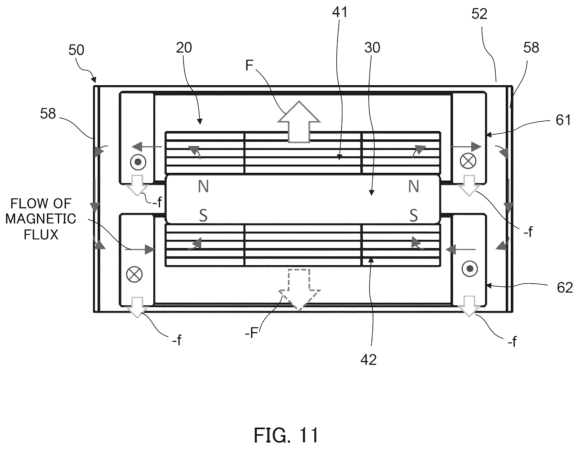 Patent US12592624 Figure 9 – Vibration actuator with movable body and fixing body having magnetic cylindrical body outside coil with length