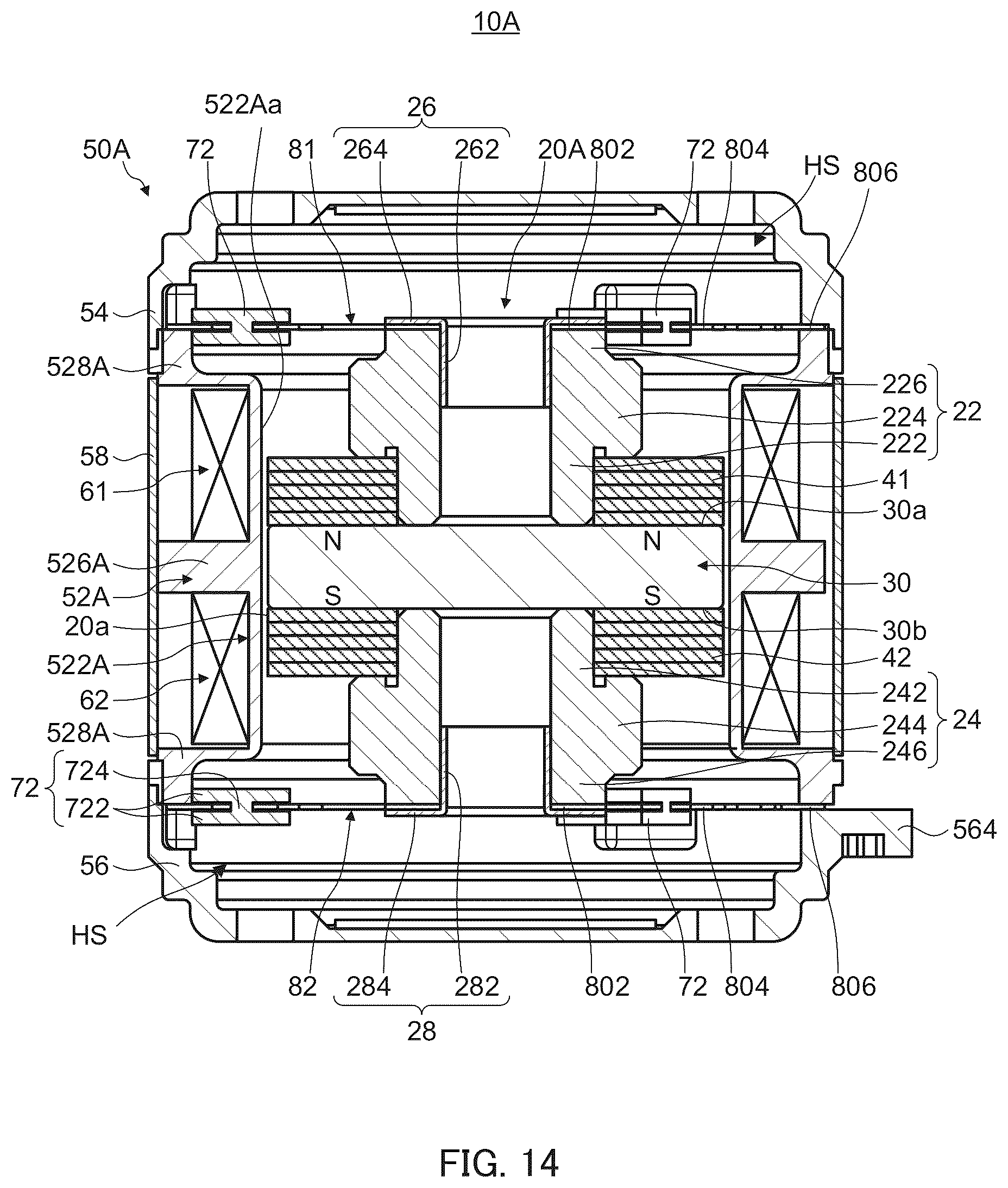 Patent US12592624 Figure 11 – Vibration actuator with movable body and fixing body having magnetic cylindrical body outside coil with length