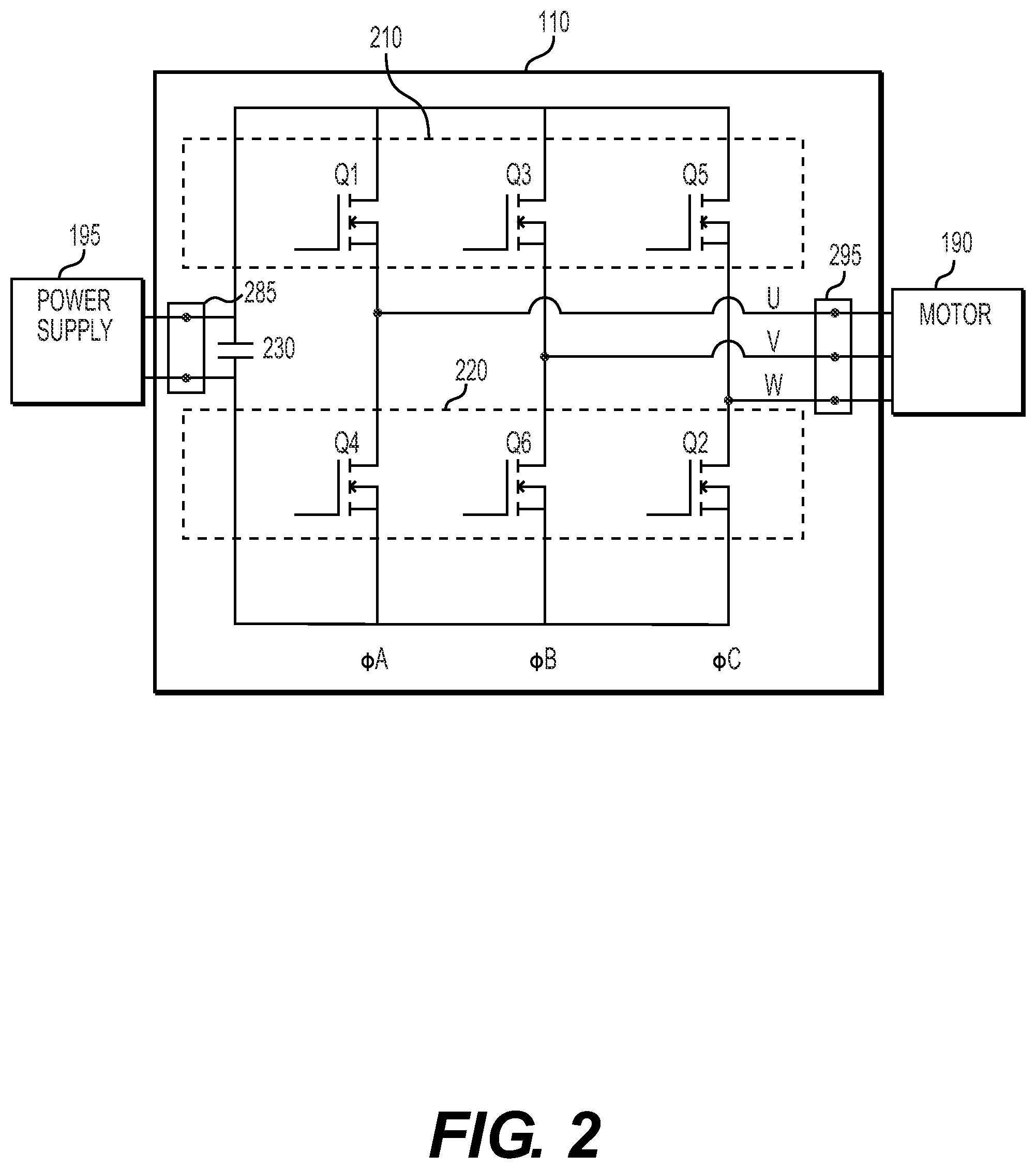 Patent US12592627 Figure 2 – Systems and methods for power switch control for inverter for electric vehicle