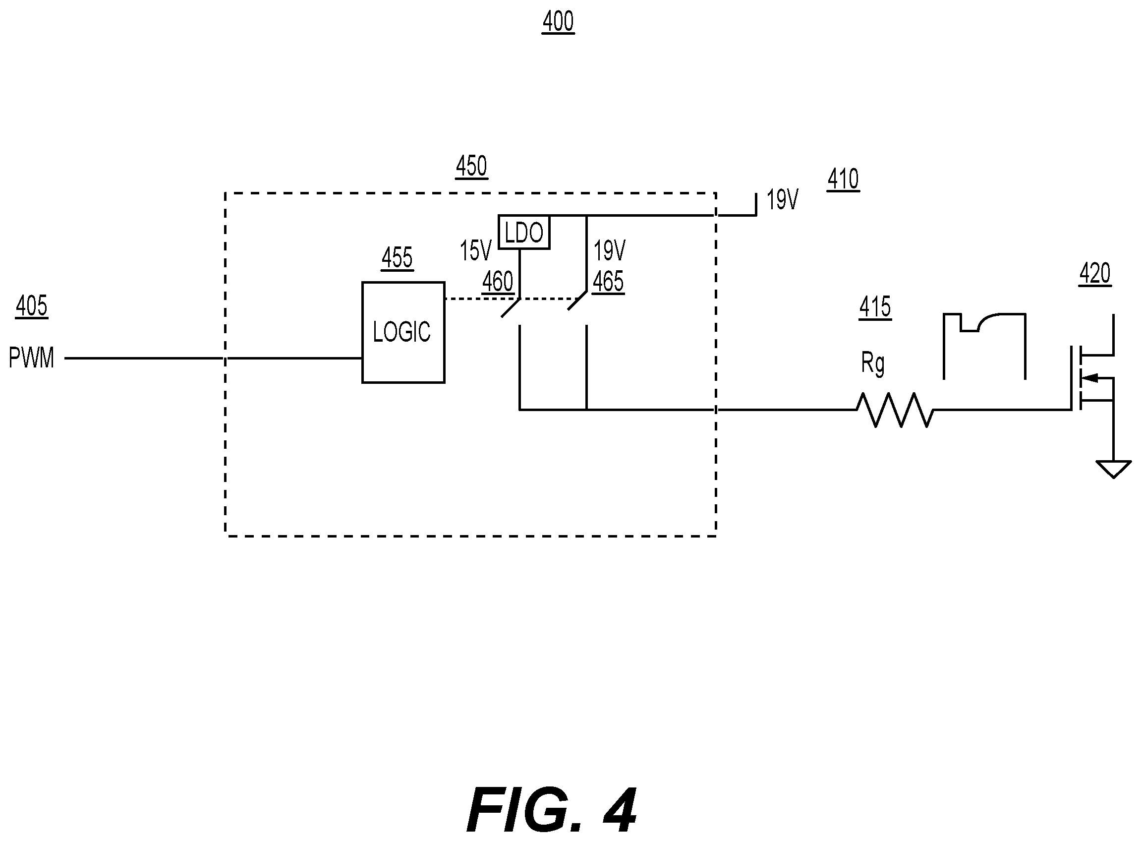 Patent US12592627 Figure 4 – Systems and methods for power switch control for inverter for electric vehicle