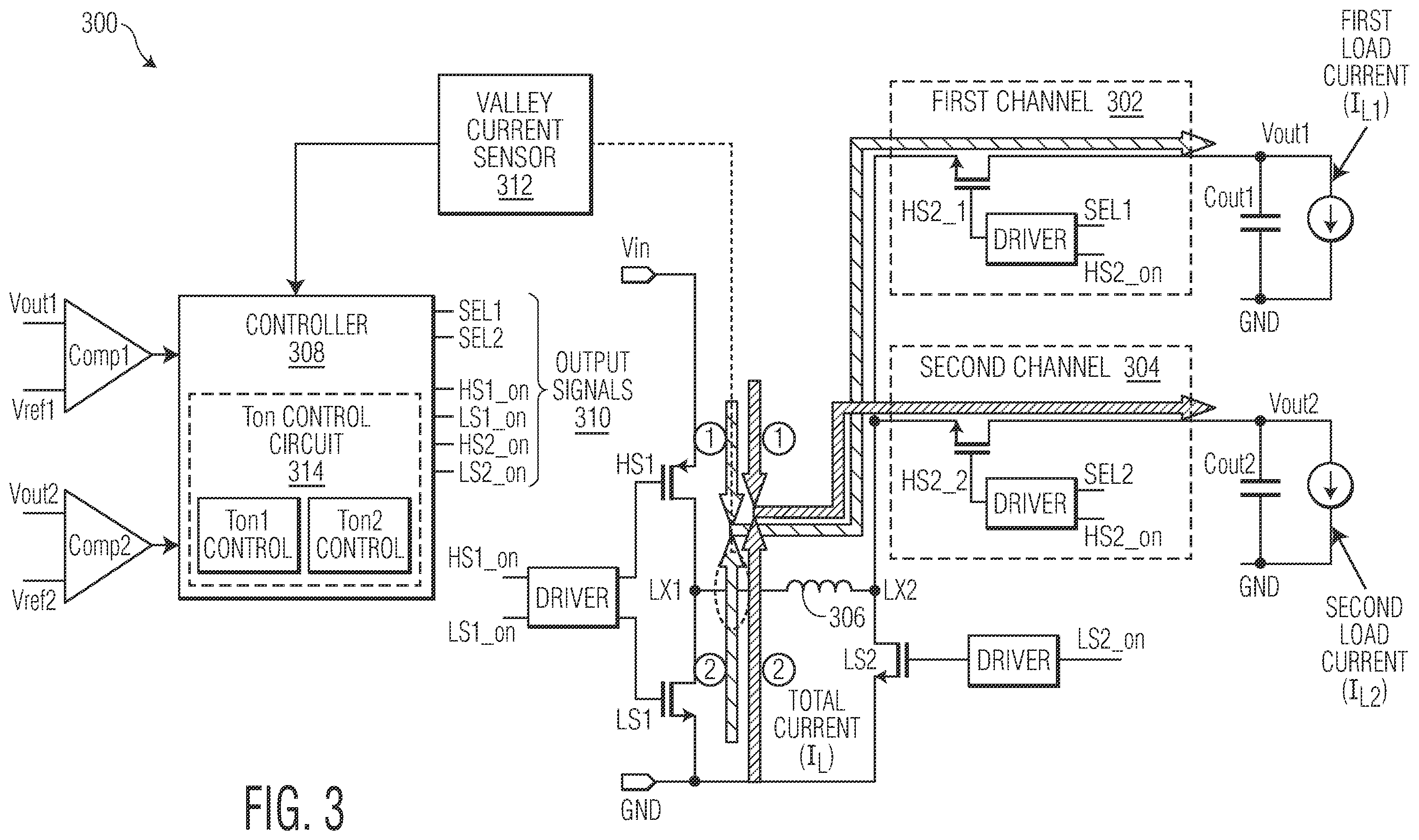Patent US12592629 Figure 3 – Power converter