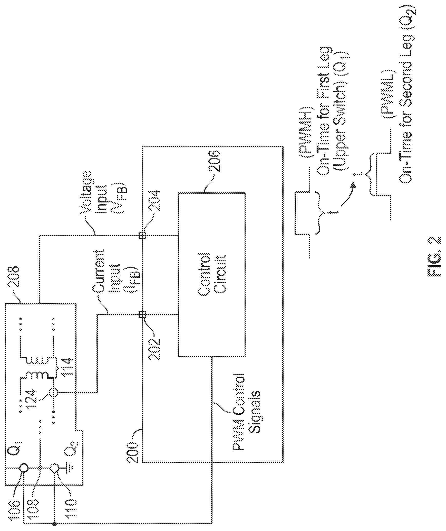 Patent US12592631 Figure 2 – LLC power converter with PWM signals to truncate on-time period