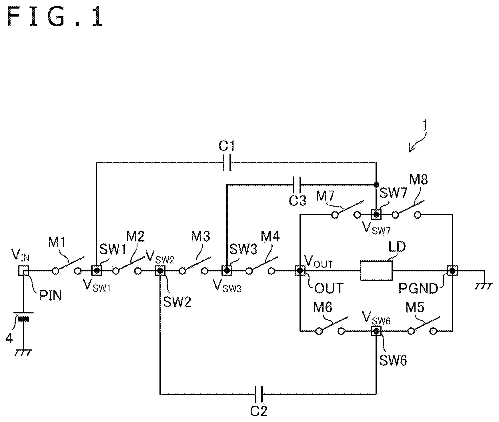 Patent US12592636 — Power supply semiconductor device, including a delay circuit to protect power transistor — Figure 1