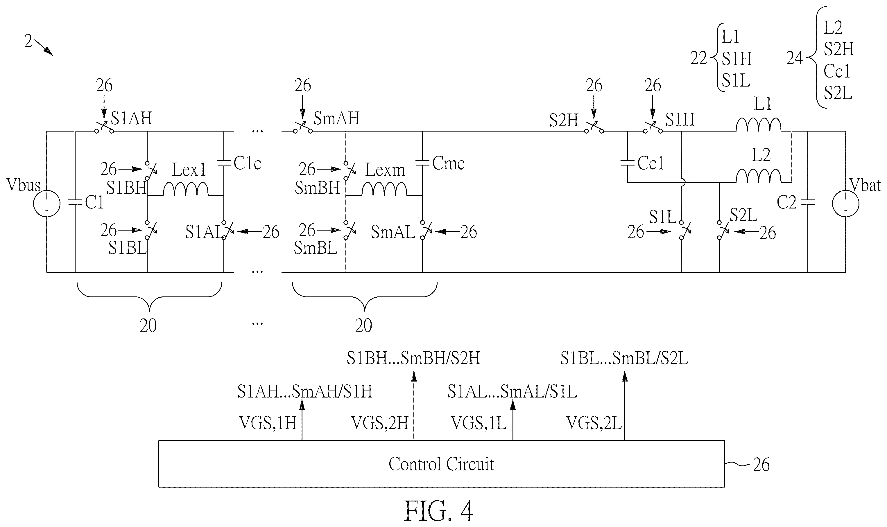 Patent US12592641 Figure 7 – Bidirectional high voltage gain DC-DC power converter with automatic current sharing function