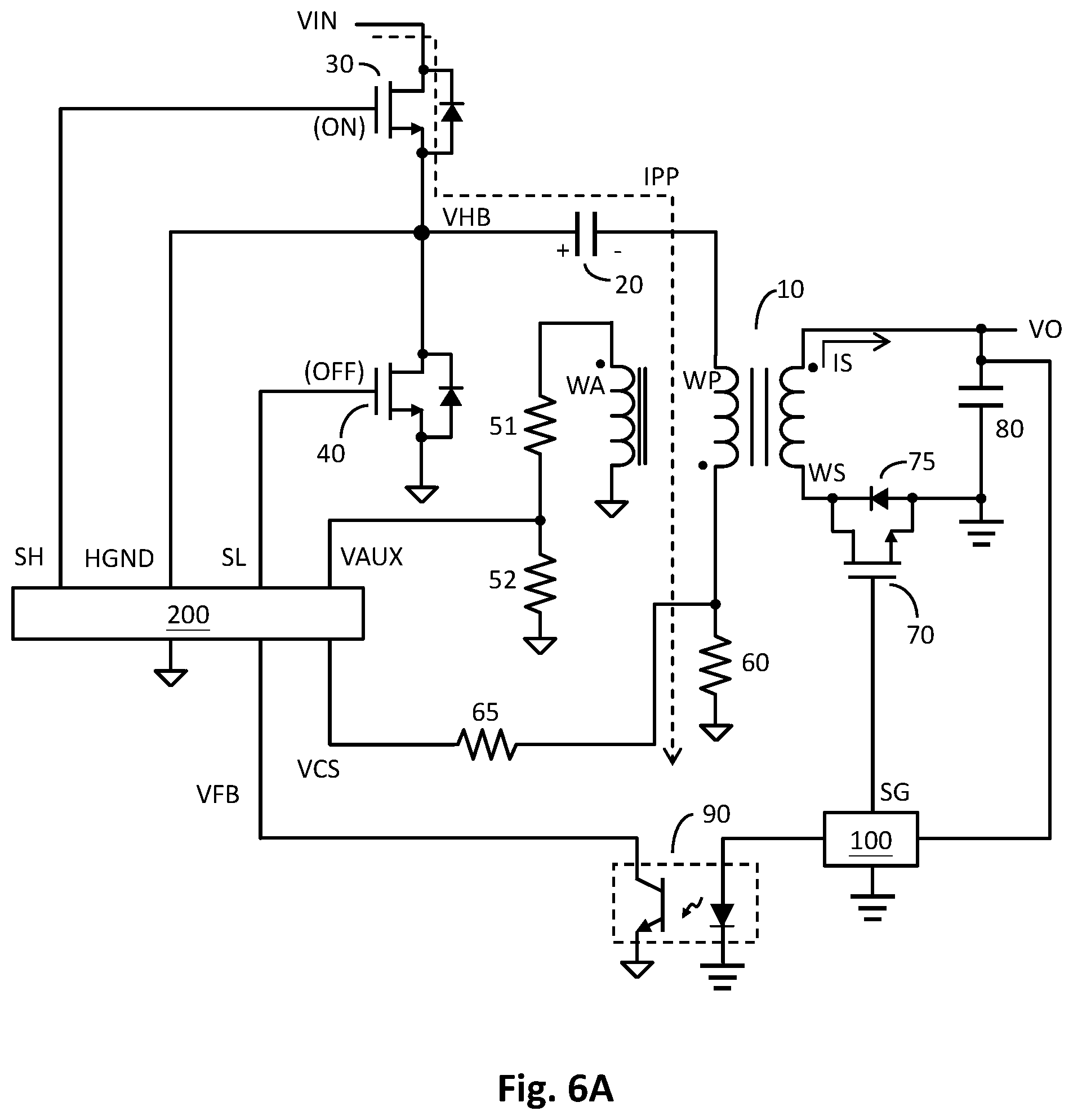 Patent US12592644 Figure 6 – Resonant flyback power converter and switching control circuit and method thereof