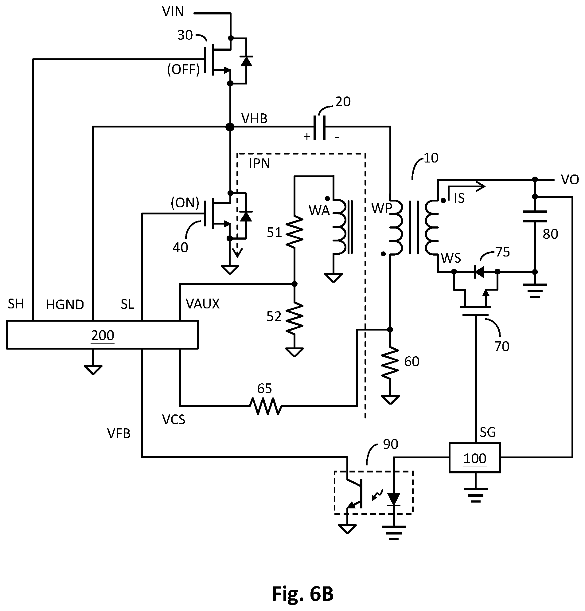 Patent US12592644 Figure 7 – Resonant flyback power converter and switching control circuit and method thereof