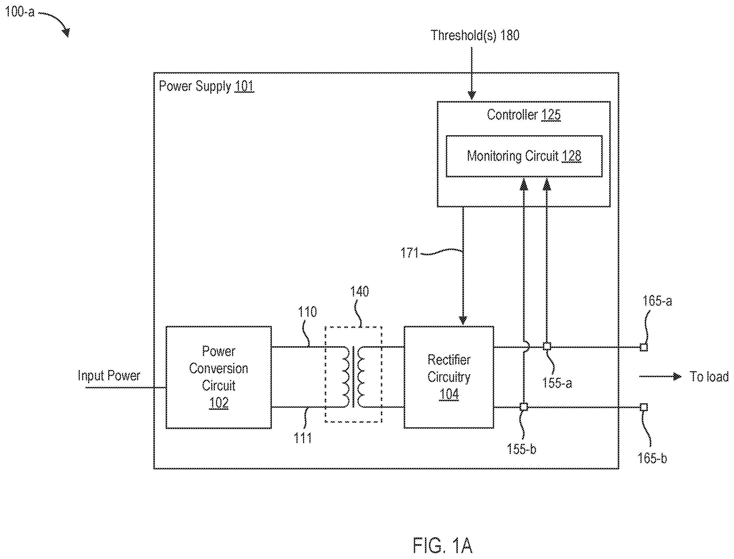 Patent US12592645 Figure 1 – Switched-in voltage doubler utilizing parallel/series rectifier output
