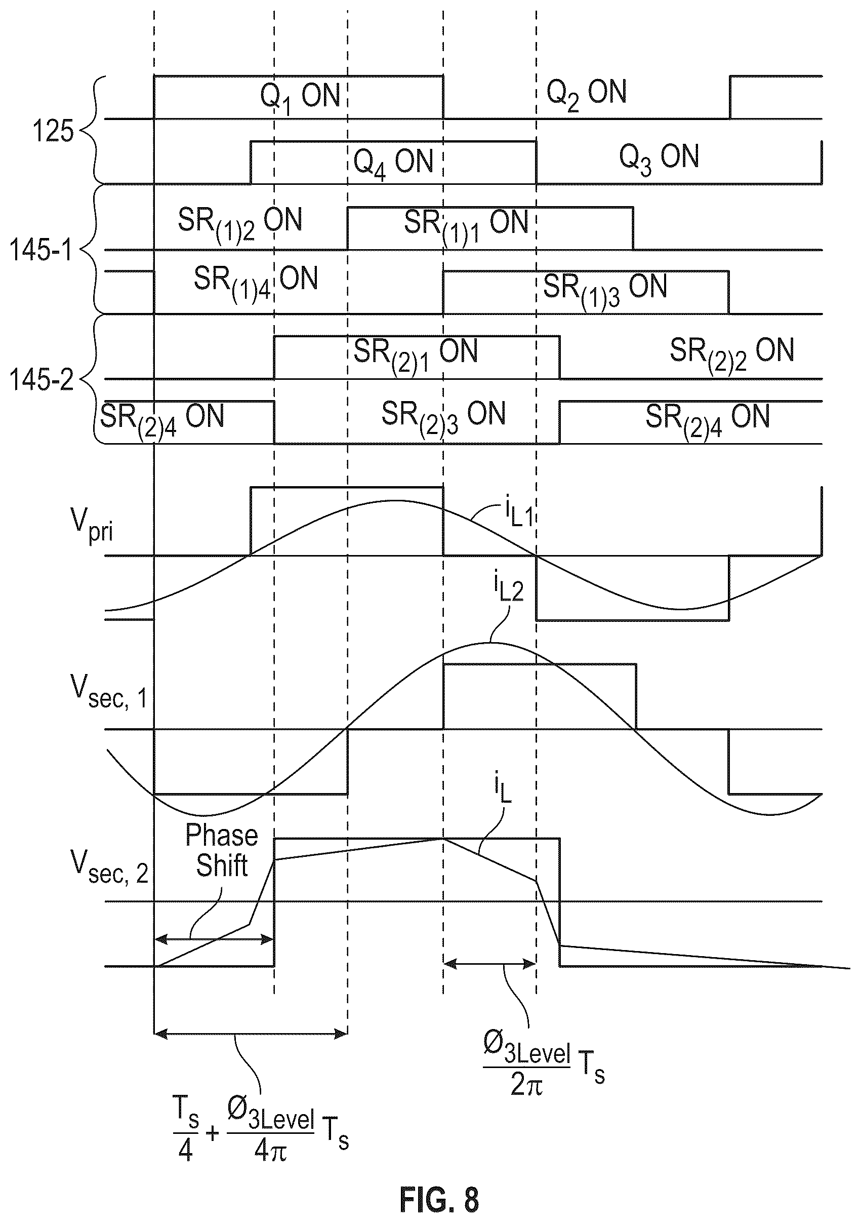 Patent US12592647 Figure 8 – Multiple-port bidirectional DC-DC converters and control methods therof