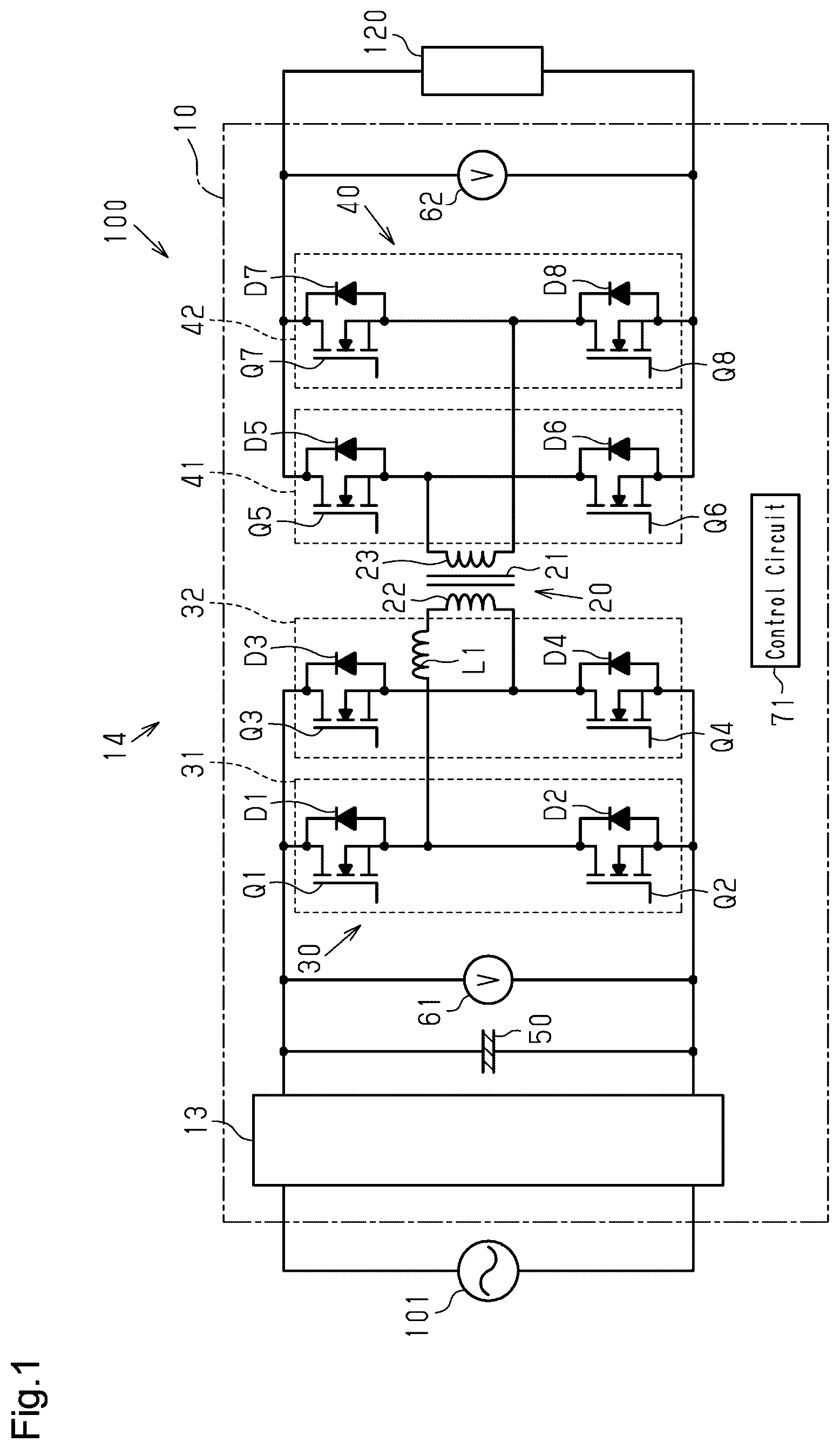 Patent US12592648 Figure 1 – Power conversion device
