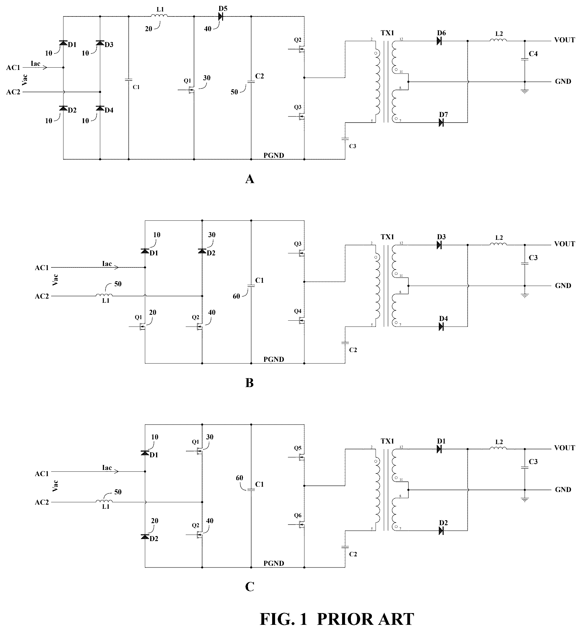 Patent US12592652 Figure 1 – Hig efficiency AC-DC converter