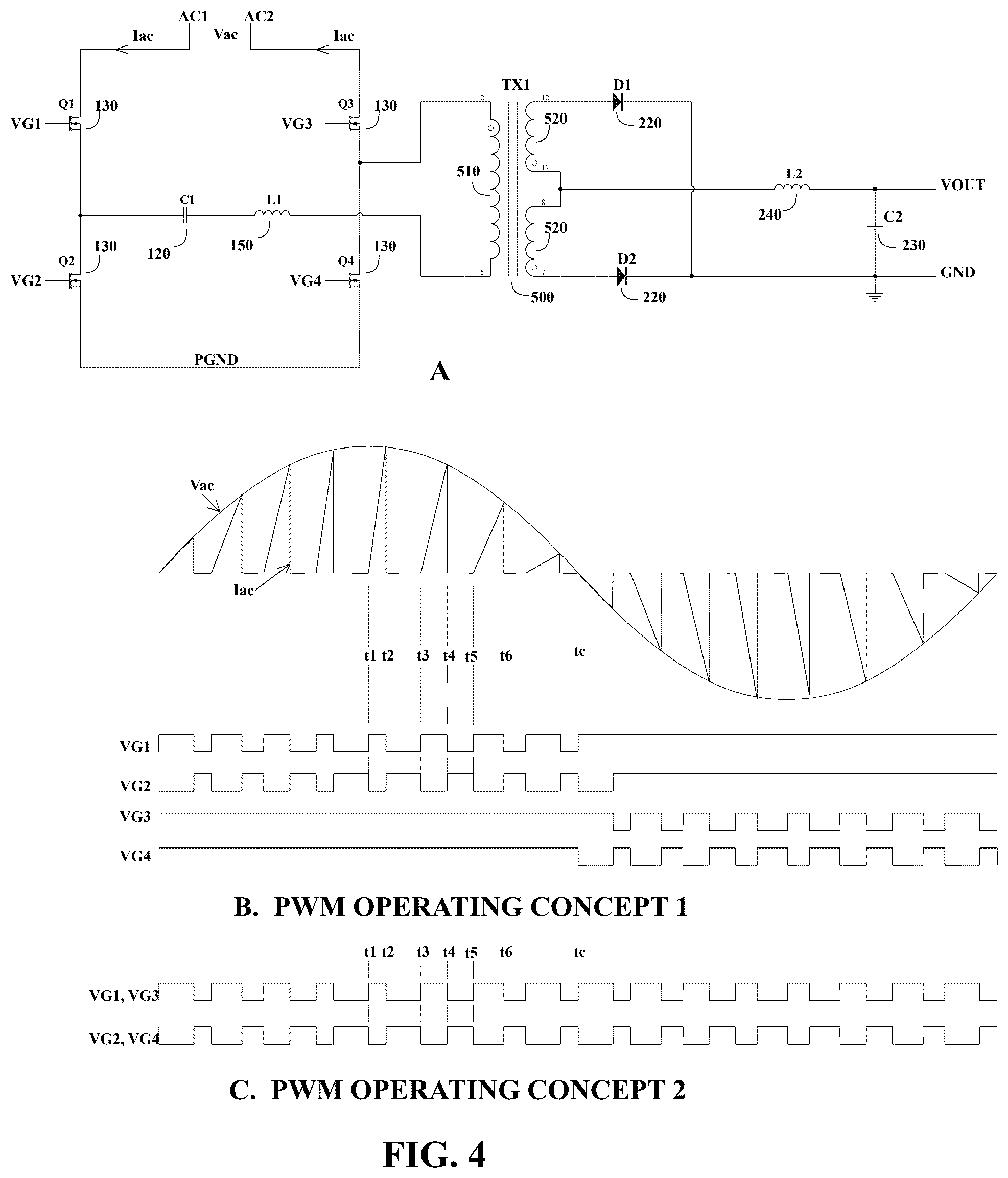 Patent US12592652 Figure 4 – Hig efficiency AC-DC converter