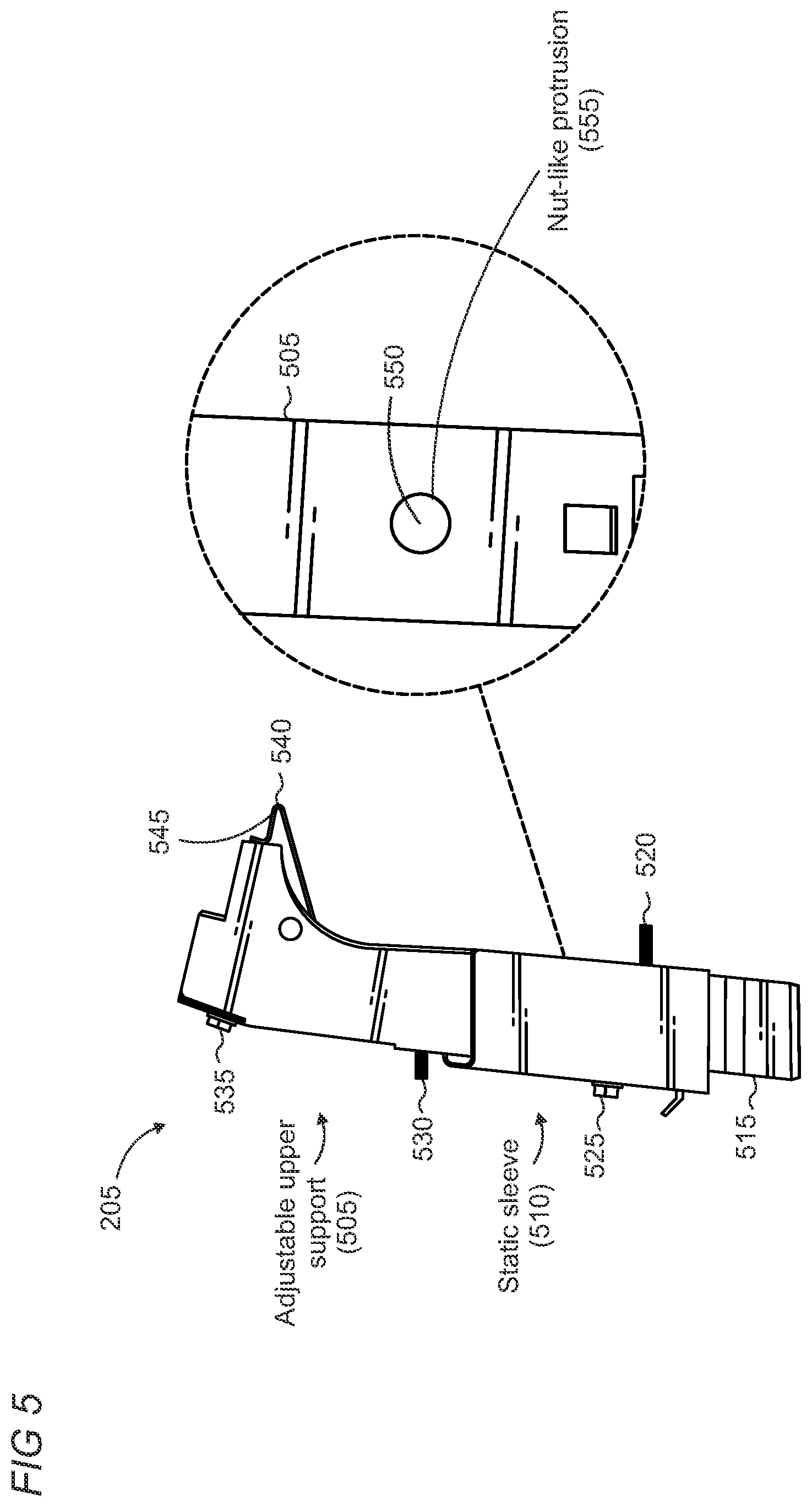 Patent US12592663 Figure 6 – Support member for a solar panel rack