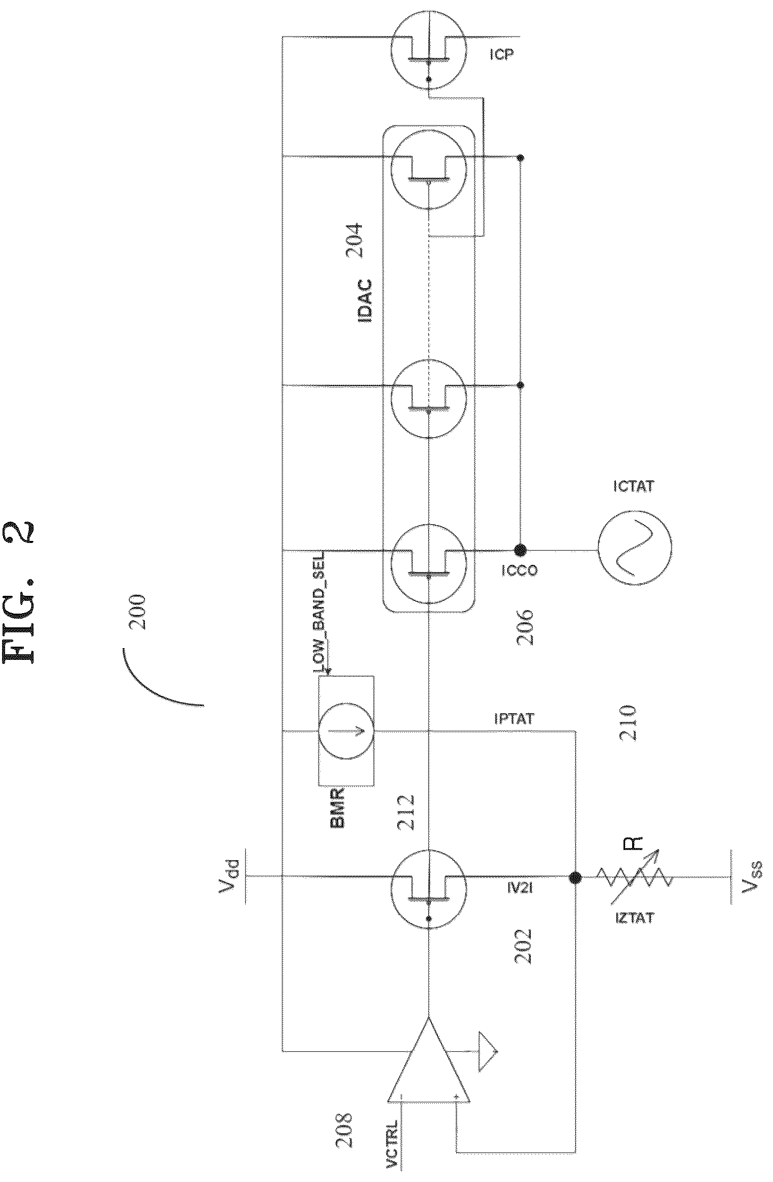 Patent US12592666 Figure 2 – Methods and systems for reducing a frequency drift in a voltage controlled oscillator (VCO)
