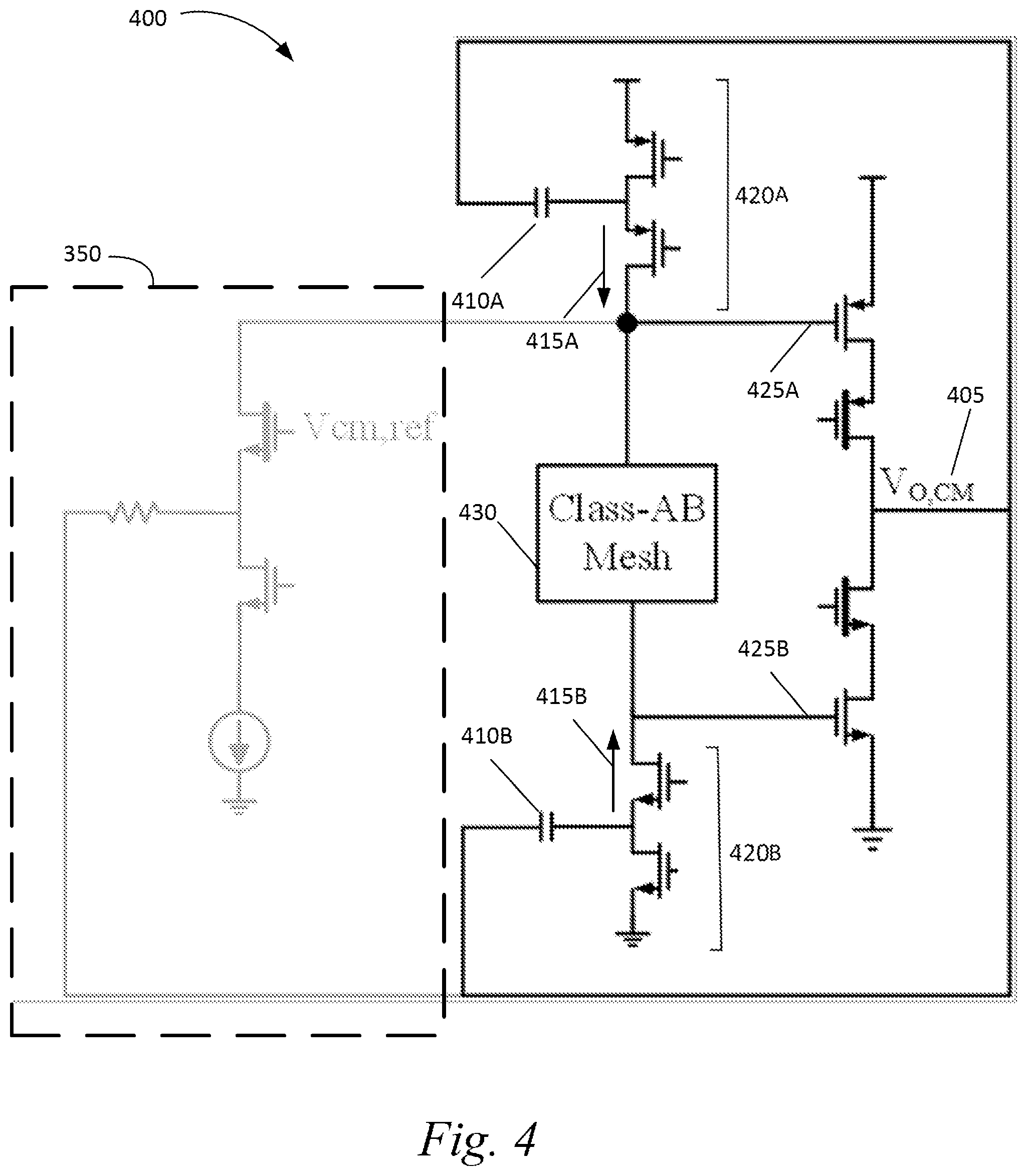 Patent US12592670 Figure 4 – Efficient common mode suppression for transmission systems