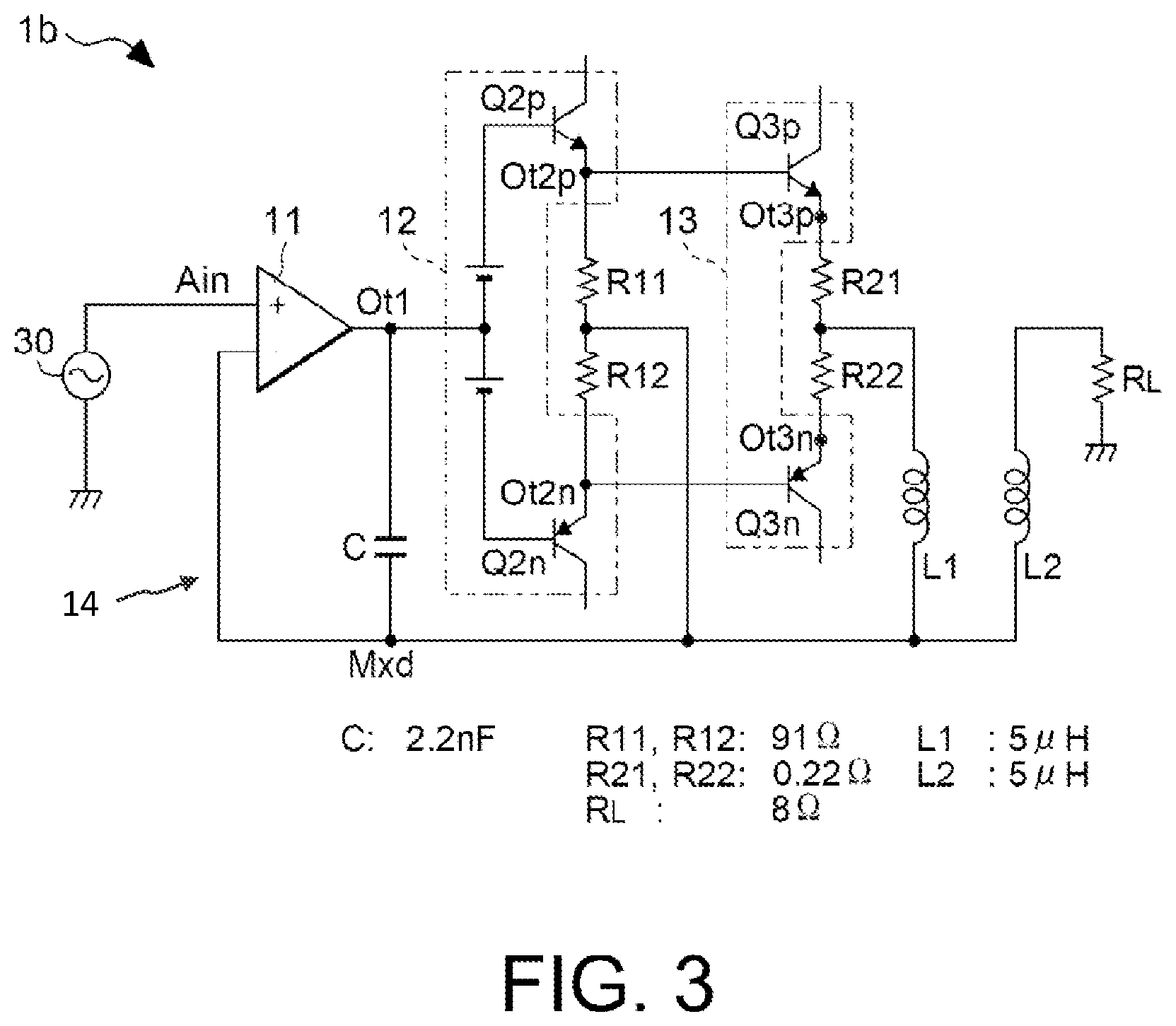 Patent US12592672 Figure 3 – Power amplifier
