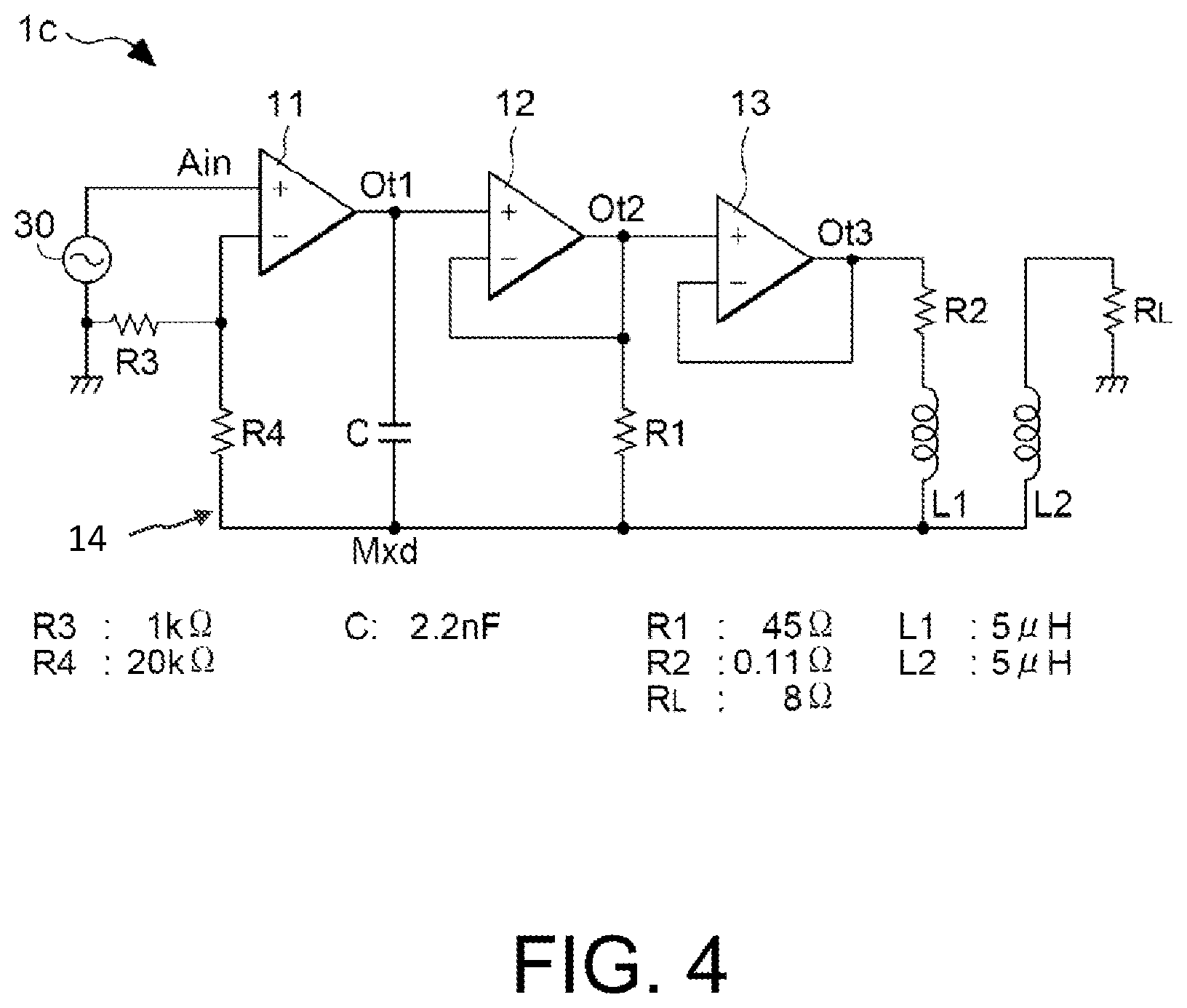 Patent US12592672 Figure 4 – Power amplifier