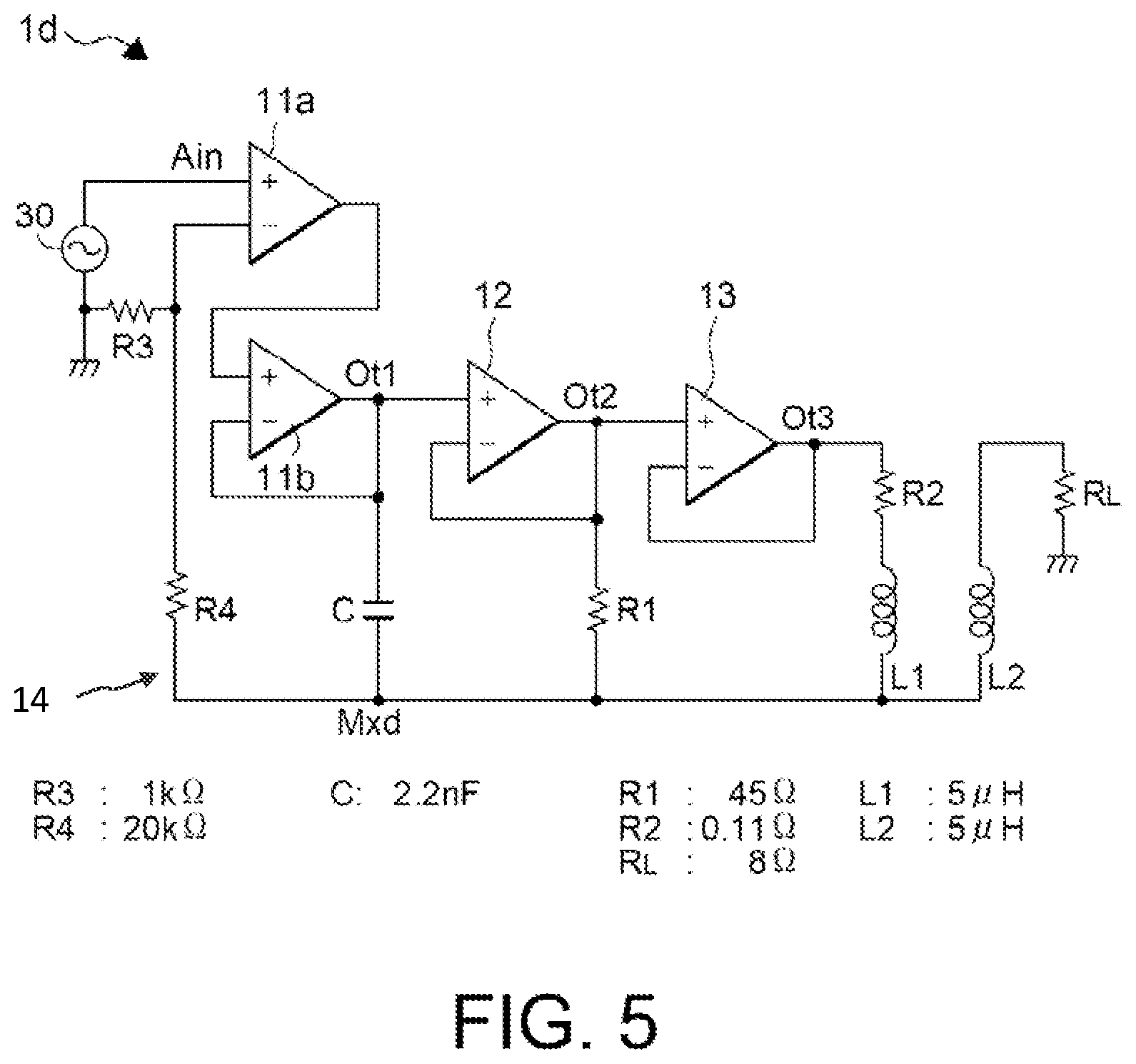 Patent US12592672 Figure 5 – Power amplifier