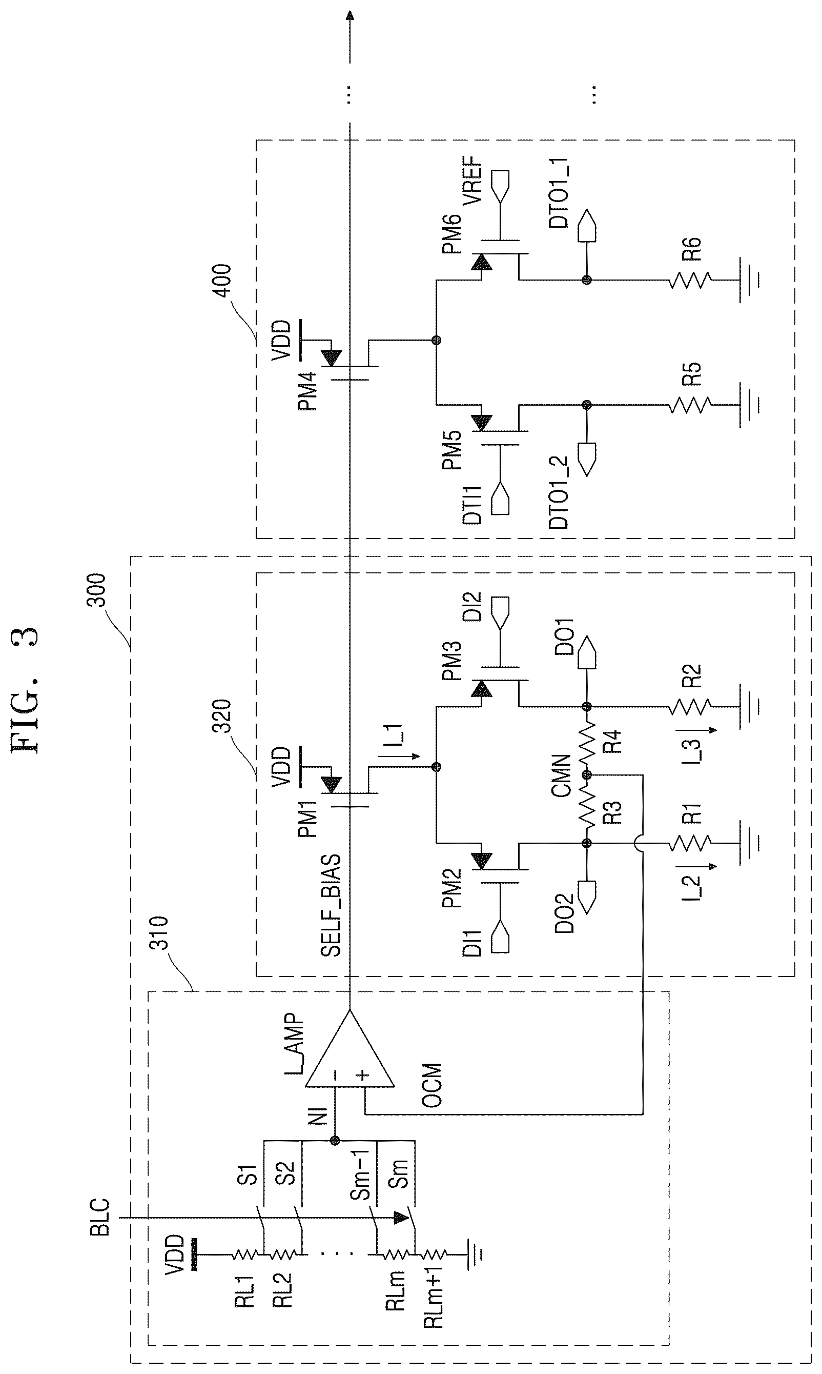 Patent US12592674 Figure 3 – Self-bias signal generating circuit using differential signal and receiver including the same