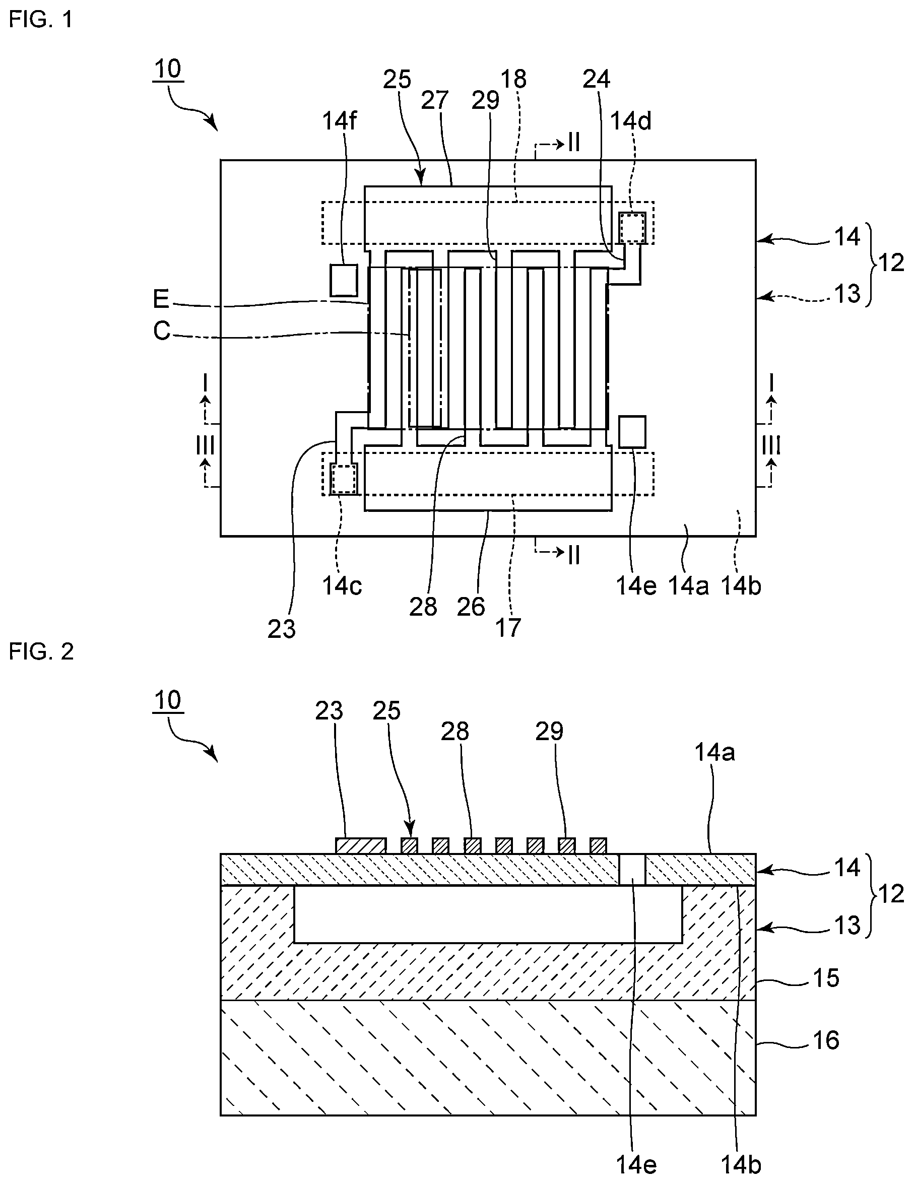 Patent US12592677 Figure 1 – Acoustic wave device