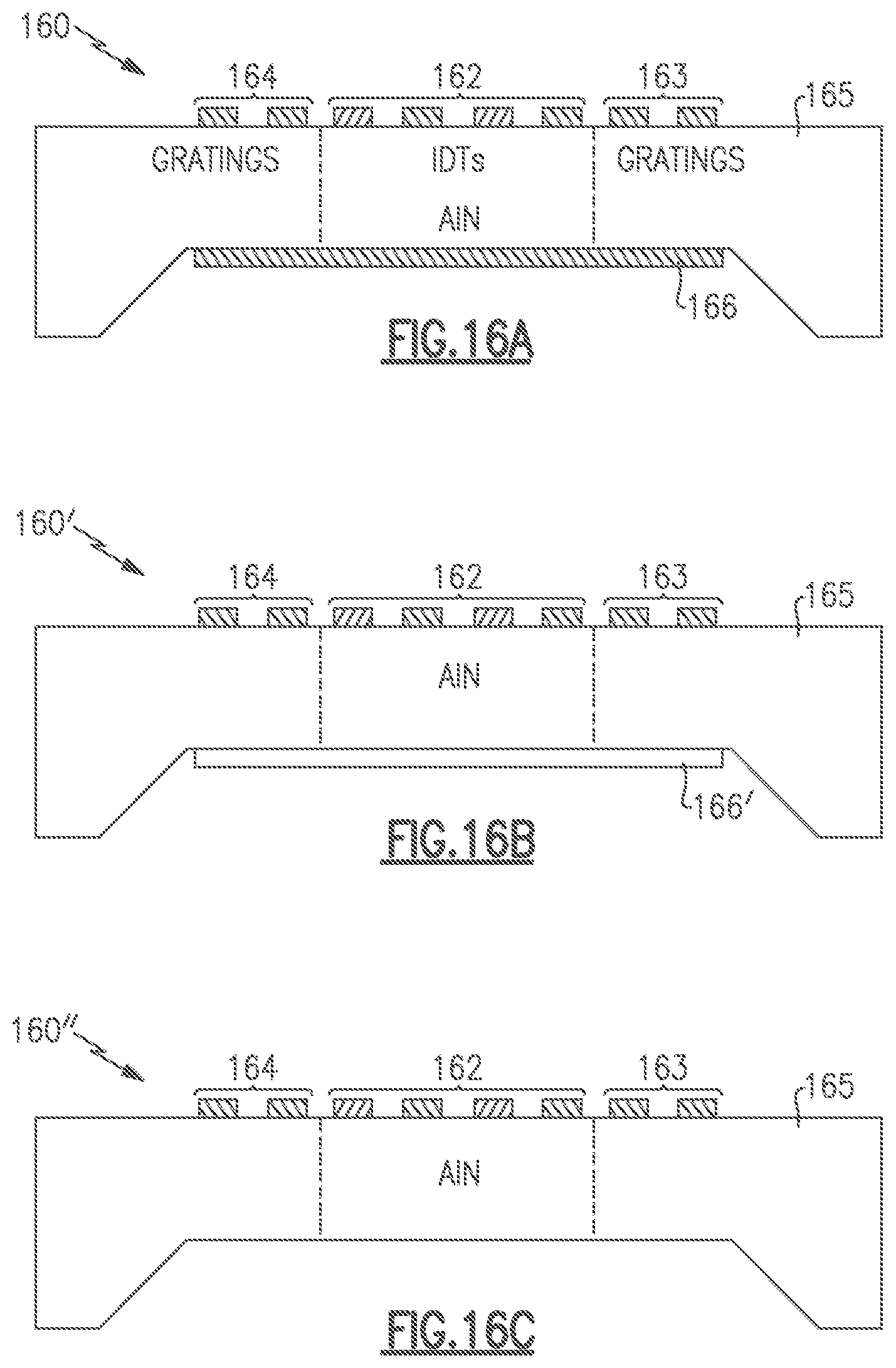 Patent US12592678 Figure 14 – Acoustic wave device with transverse spurious mode suppression