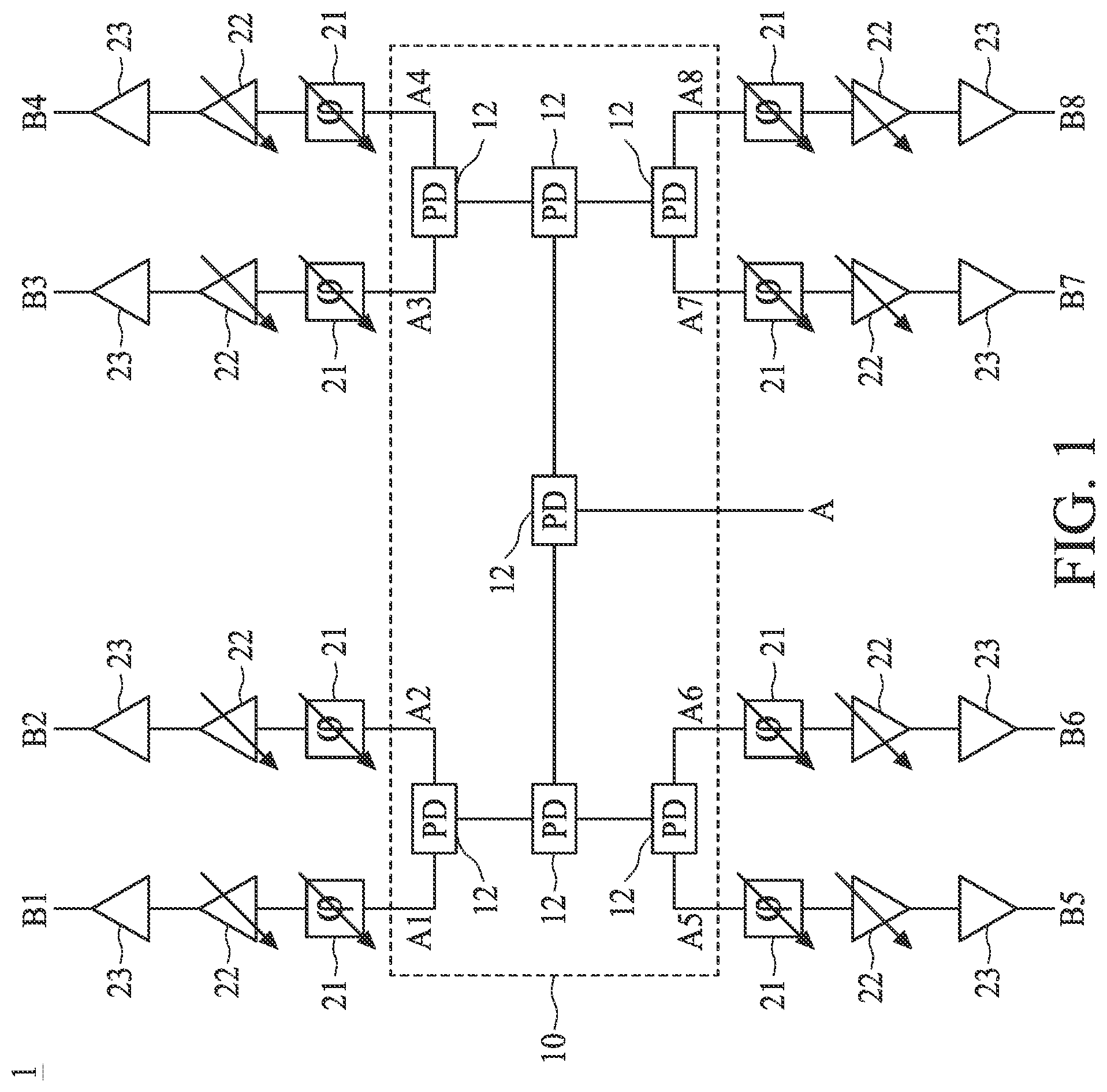 Patent US12592680 Figure 1 – Coupler device in phased array system