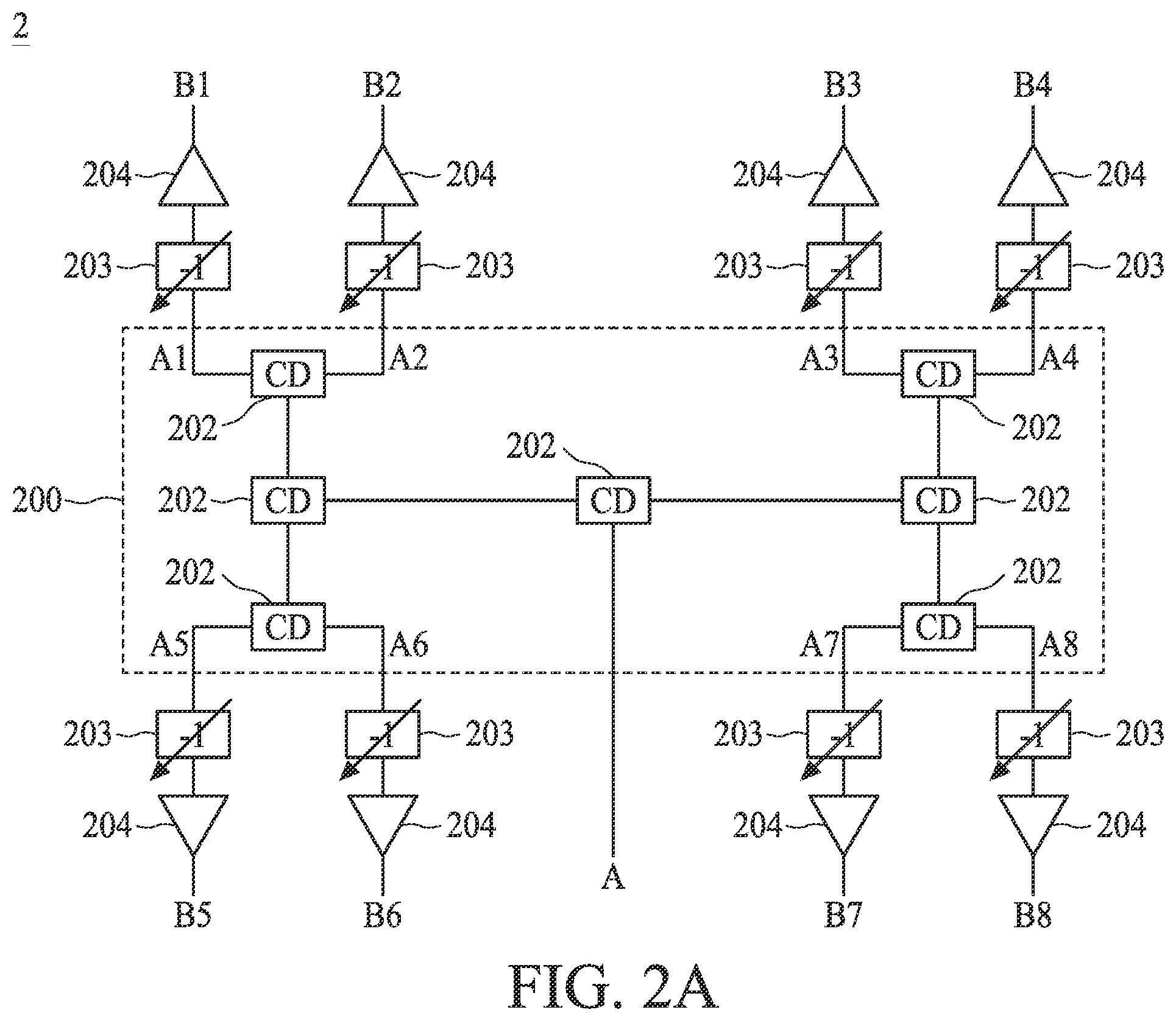 Patent US12592680 Figure 2 – Coupler device in phased array system