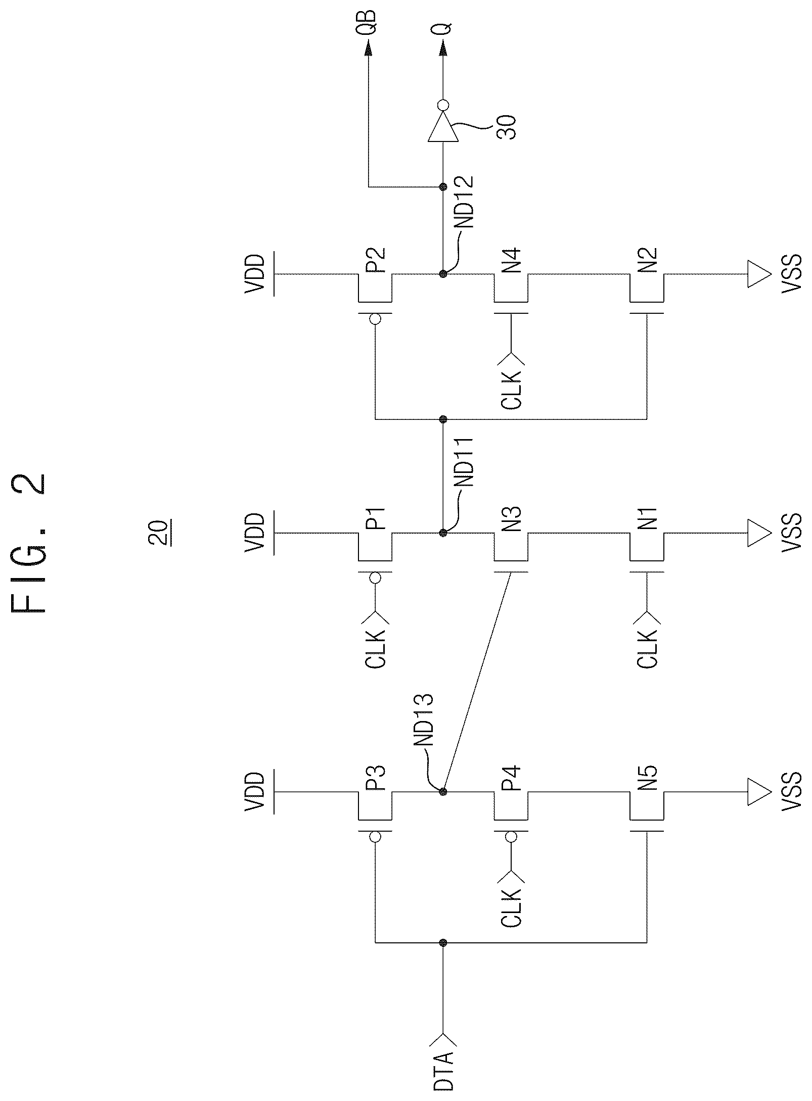 Patent US12592685 Figure 2 – Flip-flops and integrated circuits including the same