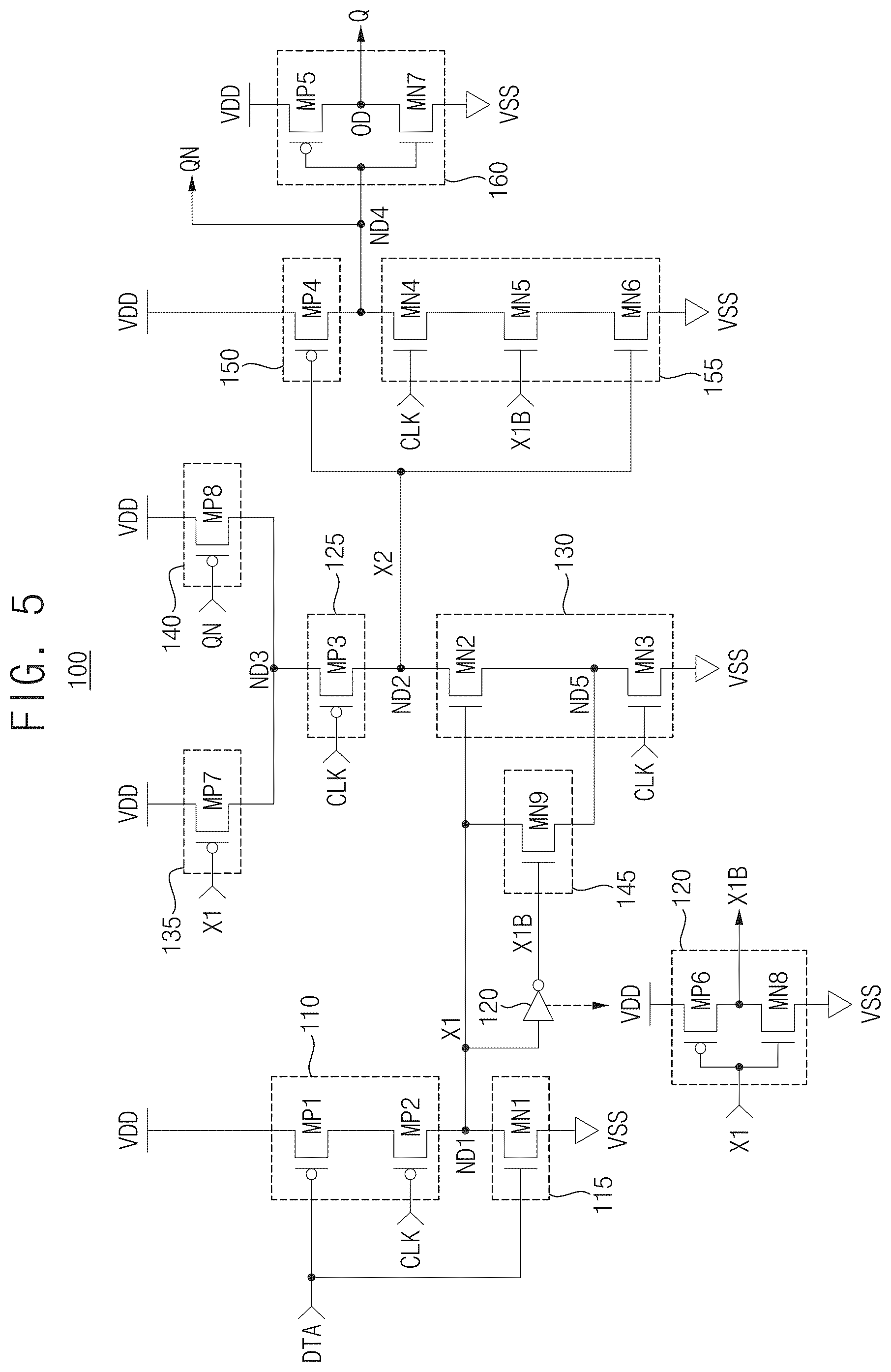 Patent US12592685 Figure 5 – Flip-flops and integrated circuits including the same