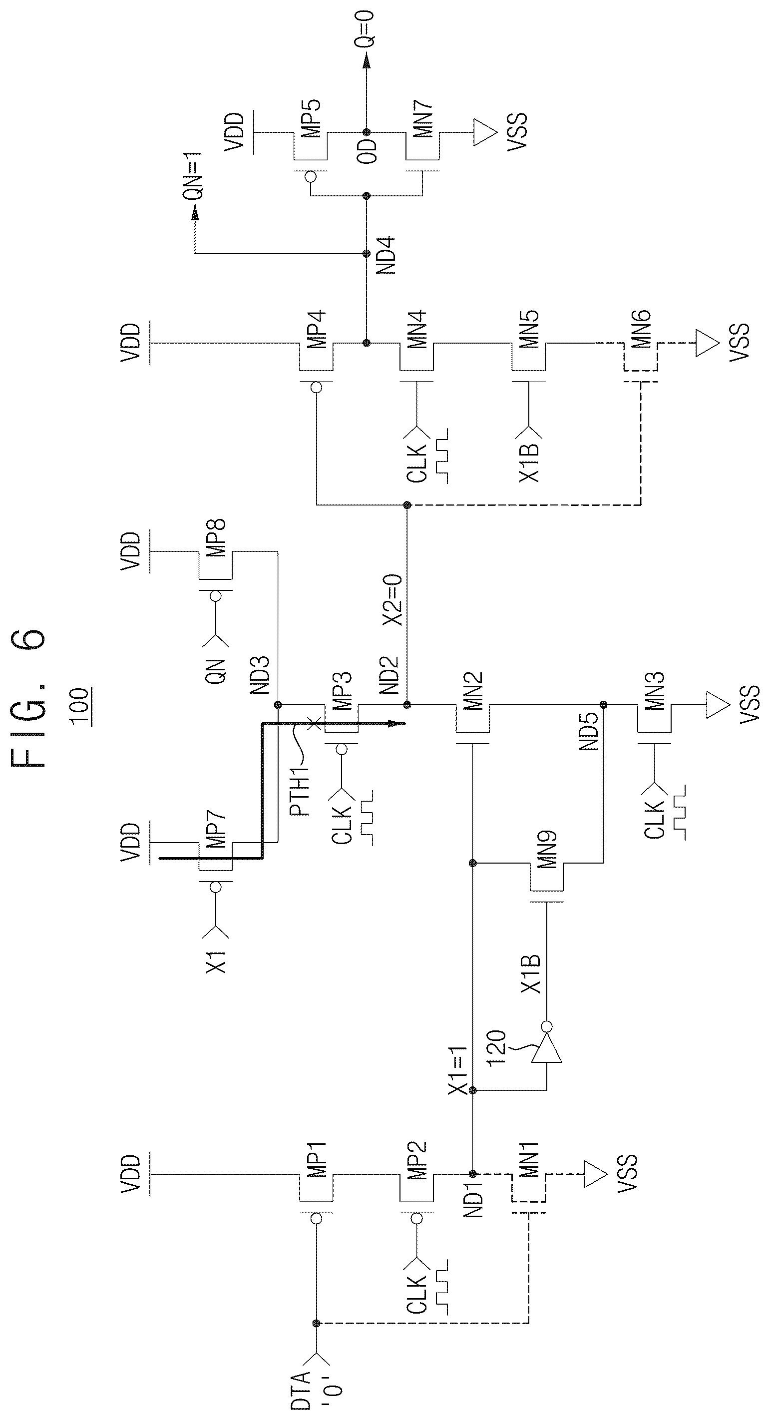 Patent US12592685 Figure 6 – Flip-flops and integrated circuits including the same