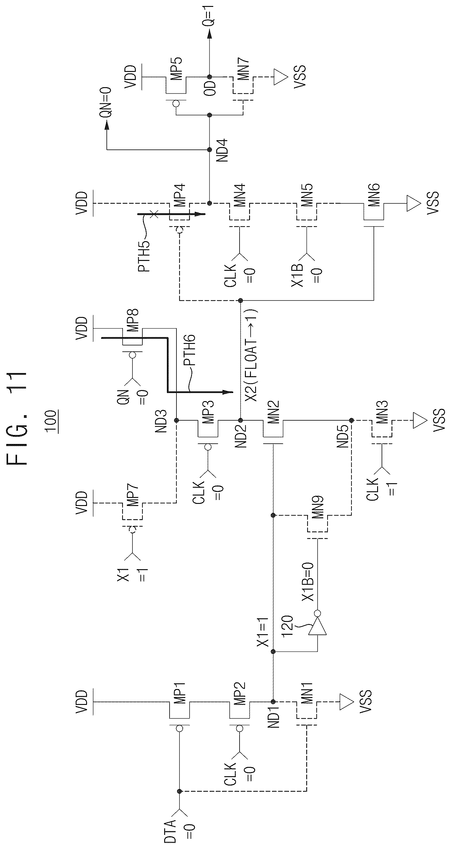 Patent US12592685 Figure 11 – Flip-flops and integrated circuits including the same