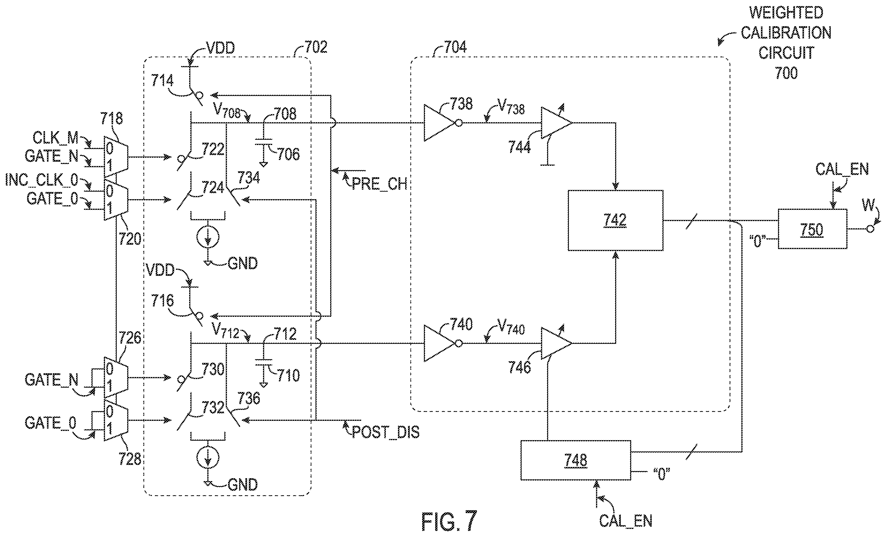Patent US12592687 Figure 5 – Phase interpolator (PI) including weighted summing circuit and related methods