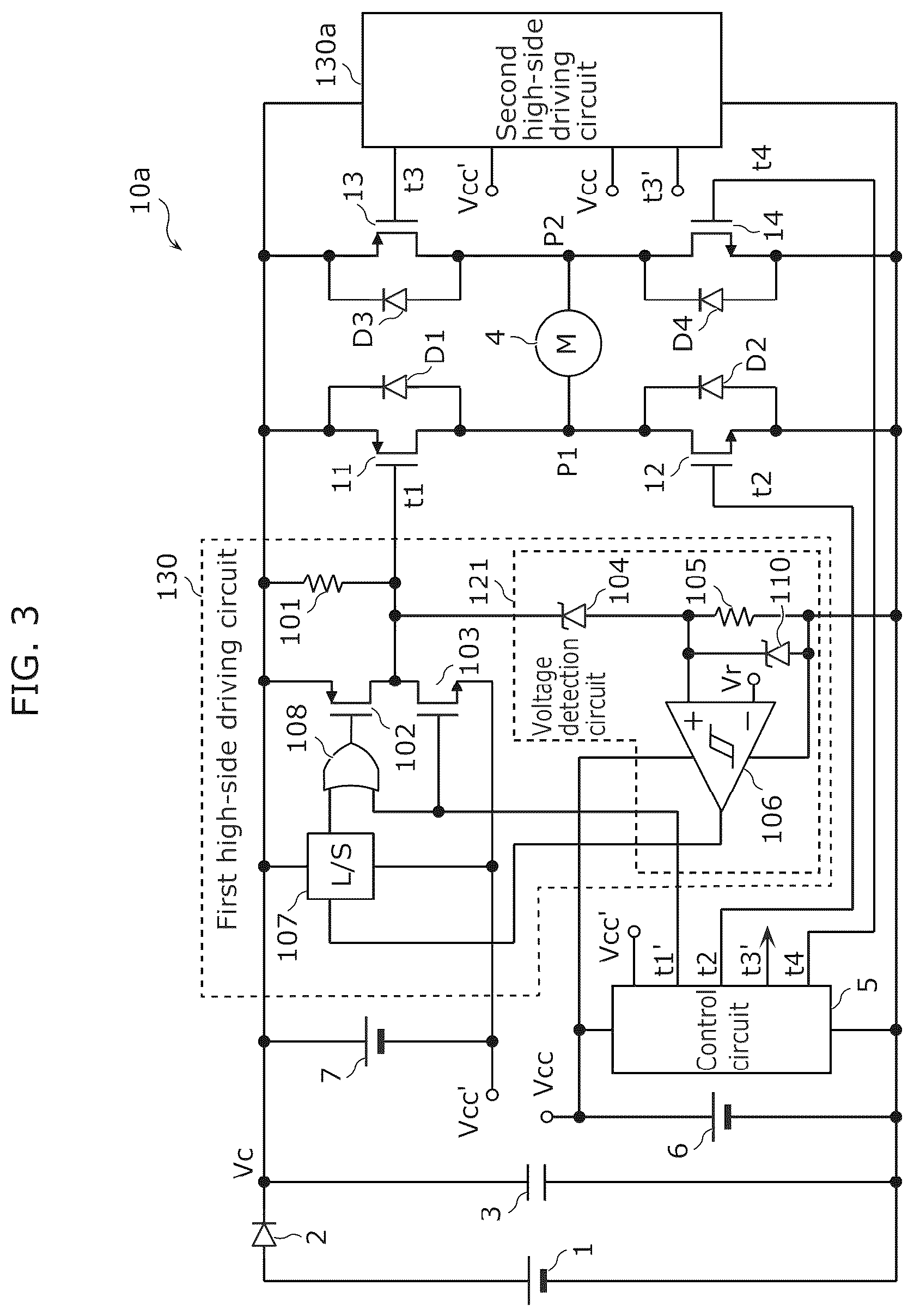 Patent US12592691 Figure 3 – Motor driving device