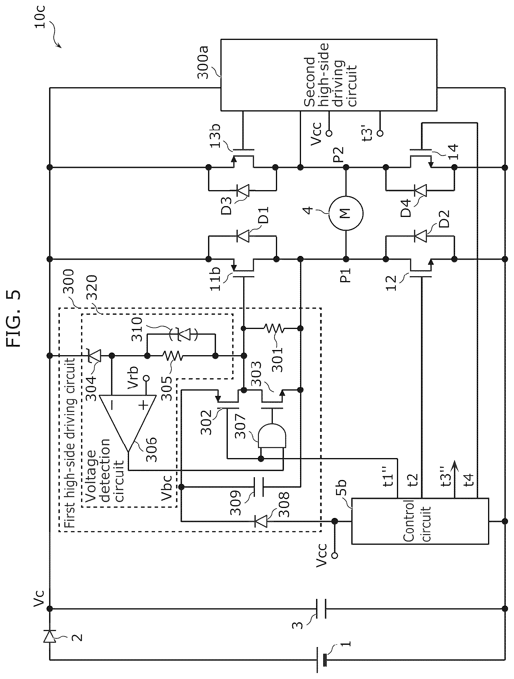 Patent US12592691 Figure 5 – Motor driving device