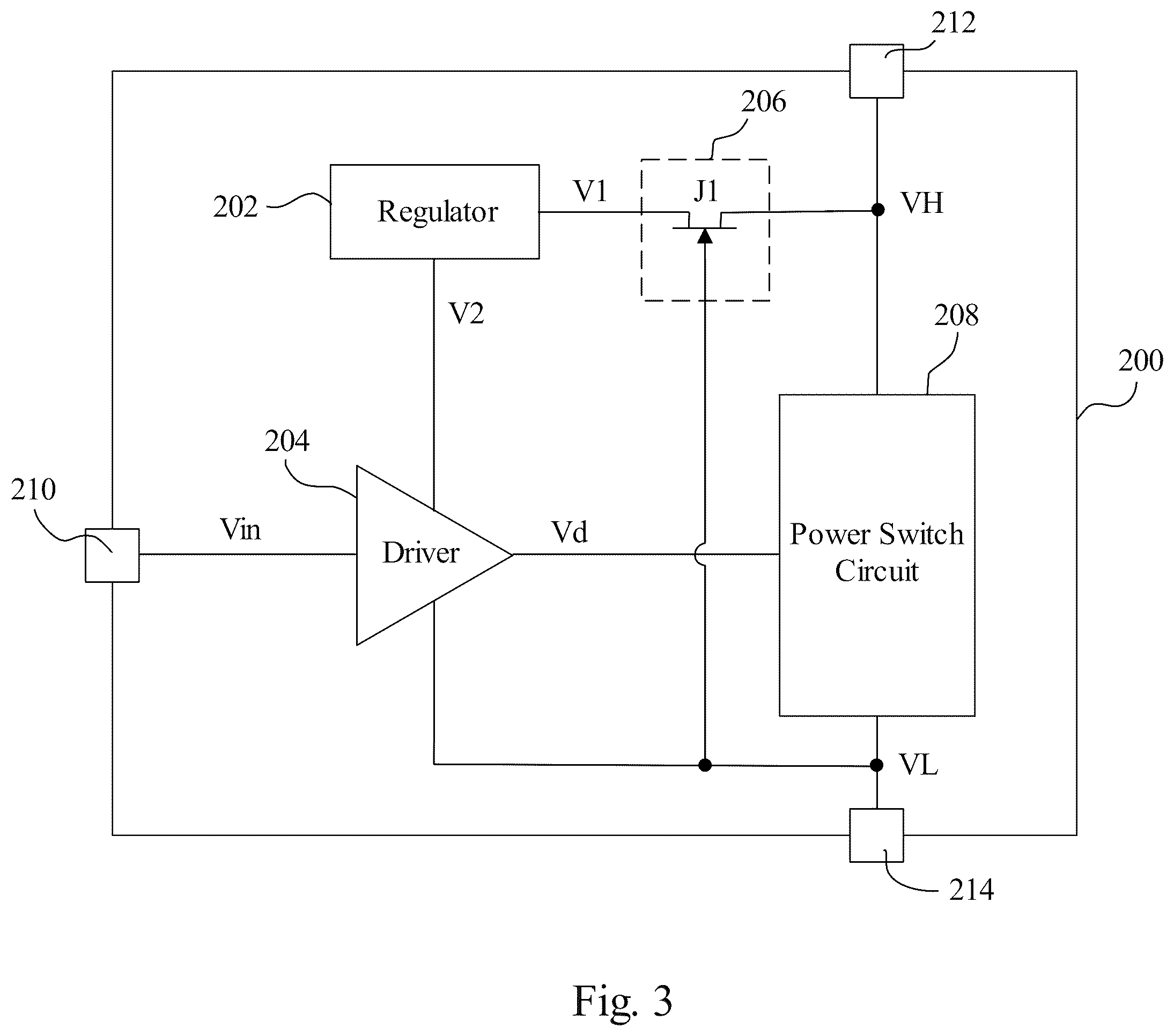 Patent US12592692 Figure 3 – Power device