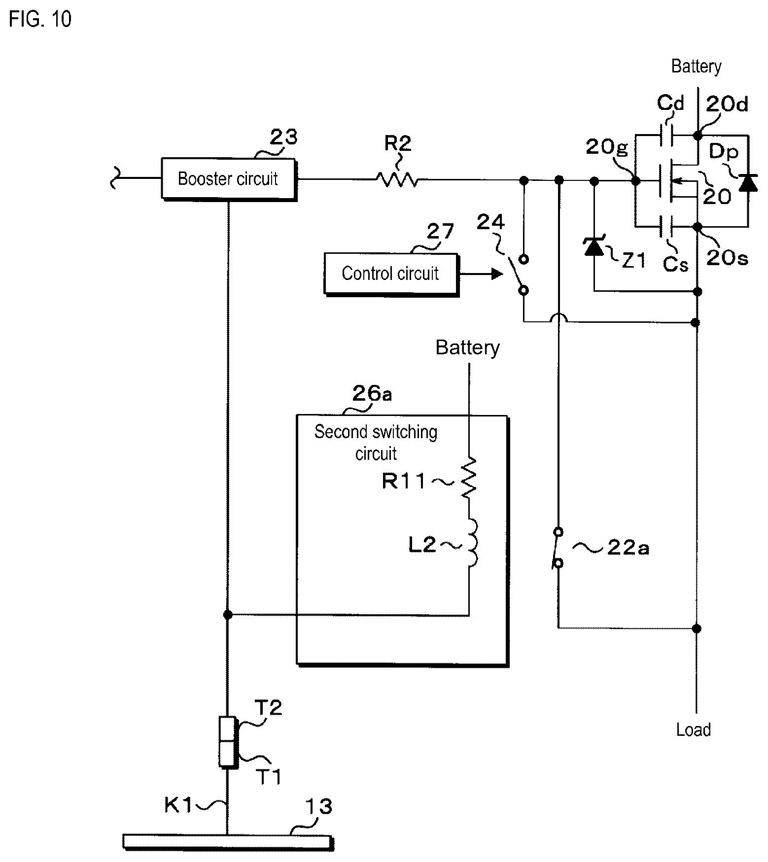 Patent US12592695 Figure 8 – Switch device