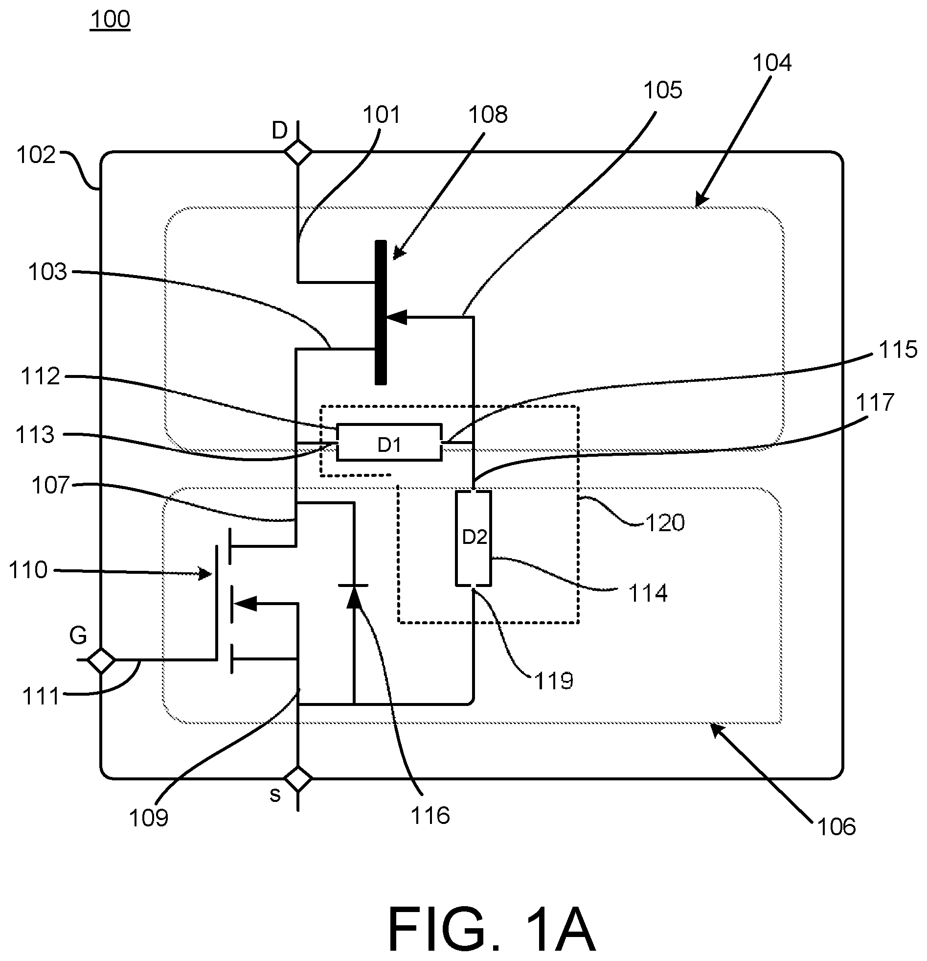 Patent US12592696 Figure 1 – Cascode semiconductor device
