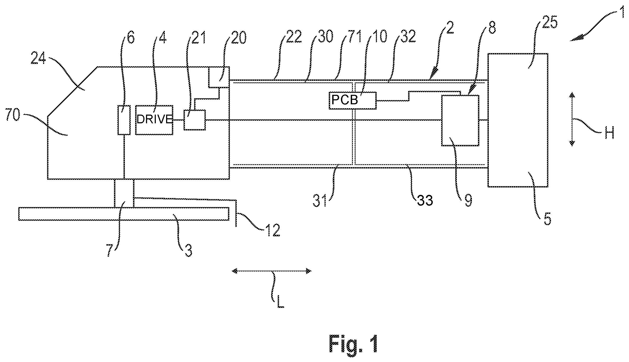 Patent US12592698 Figure 1 – Hand-held machine tool