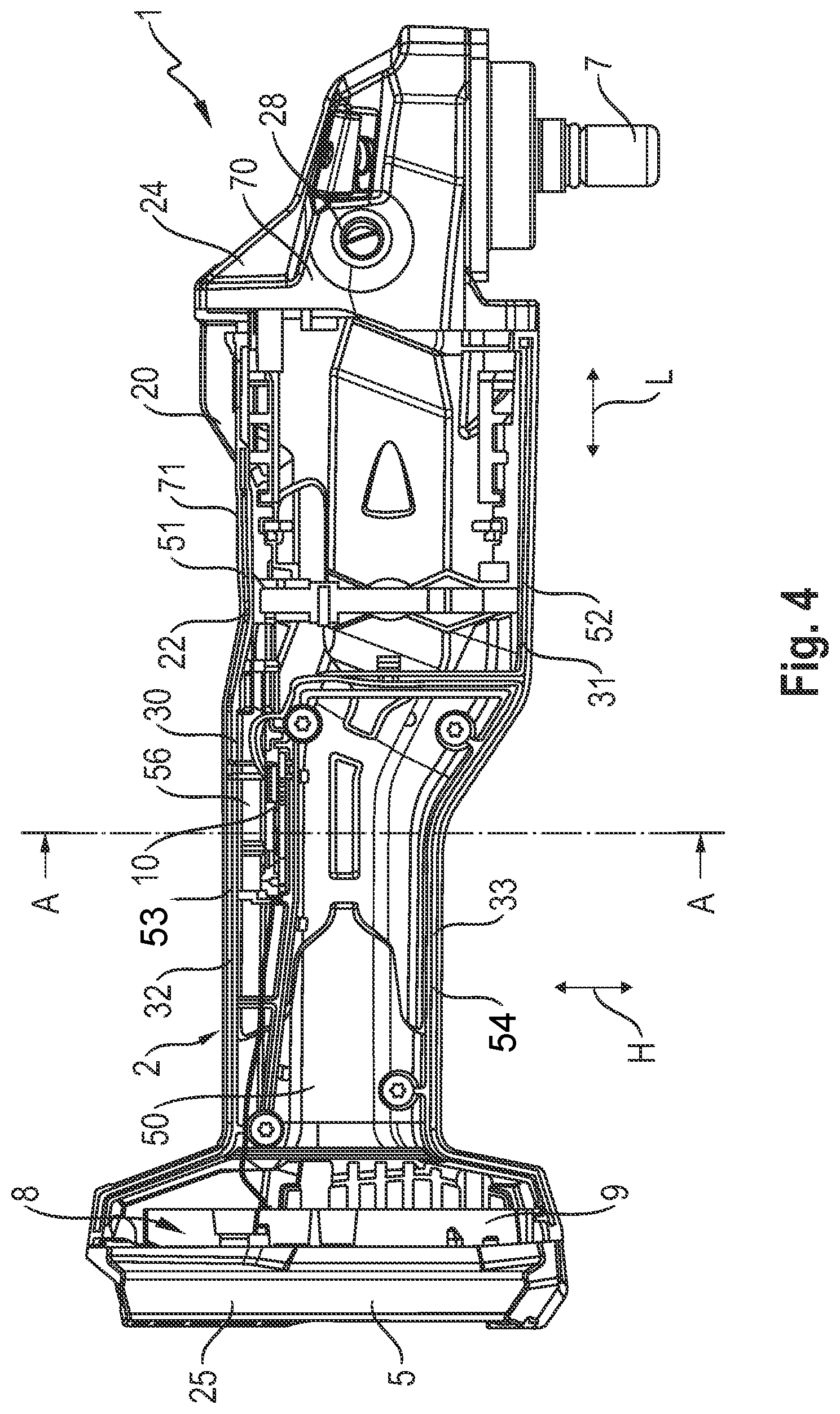 Patent US12592698 Figure 4 – Hand-held machine tool